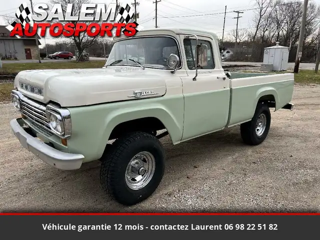 Ford 1959 Pickup 292 CI V8 186 HP Code C Tous compris