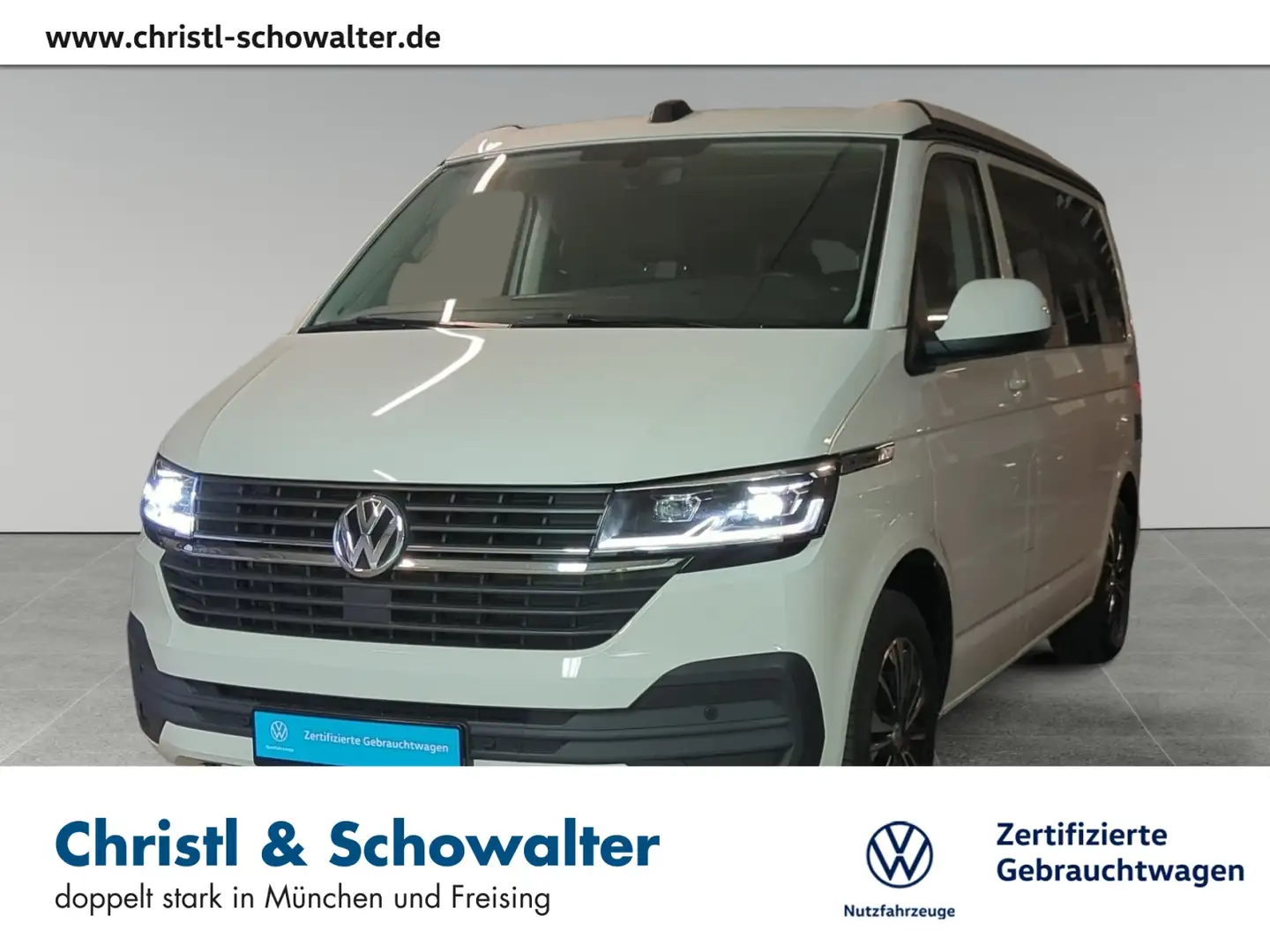 Volkswagen T6.1 California Beach 2.0 TDI DSG Camper LED Weiß - 1