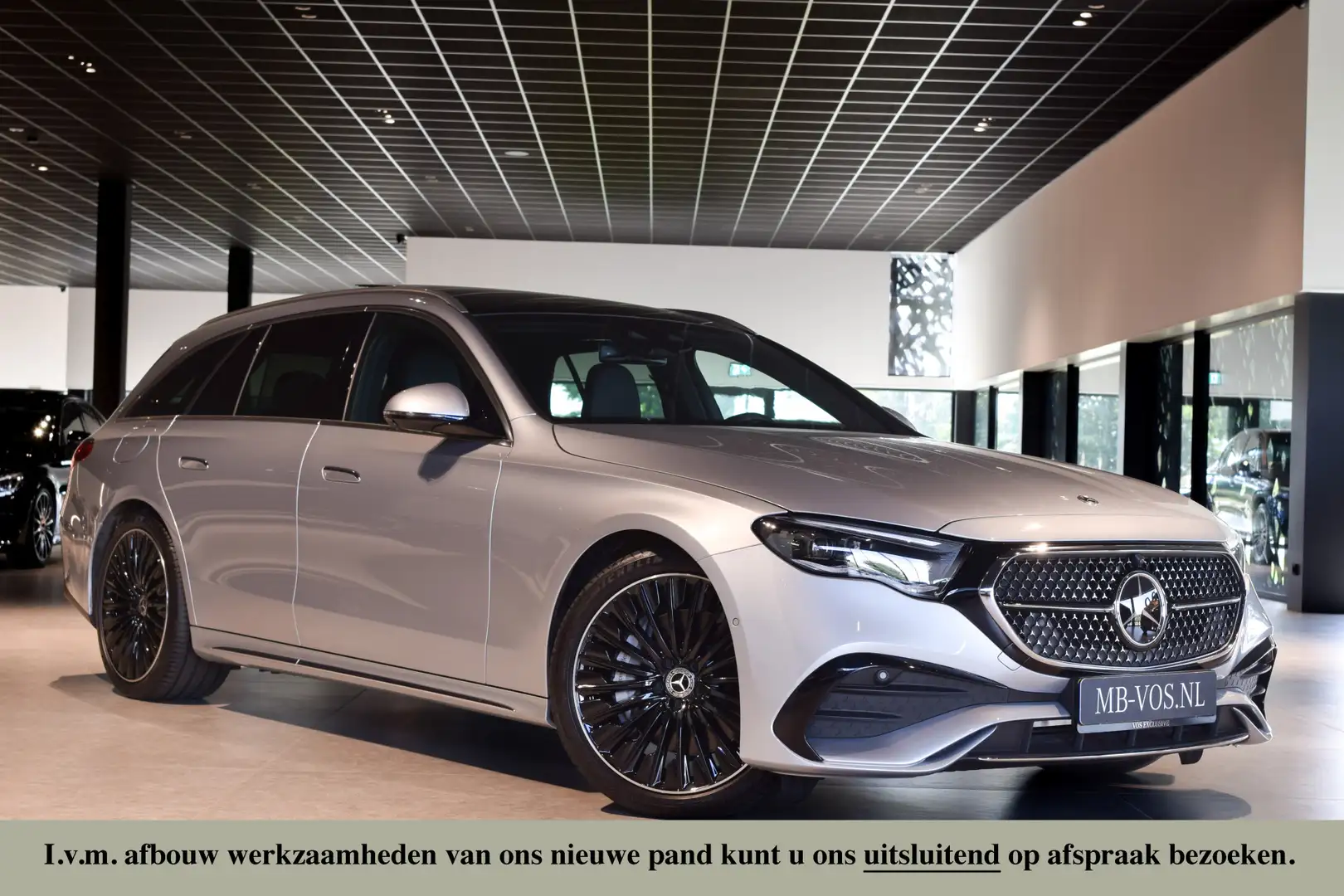 Mercedes-Benz E 300 Estate de 4-M AMG Luchtvering|ACC|Keyless|Burmeste Gris - 1