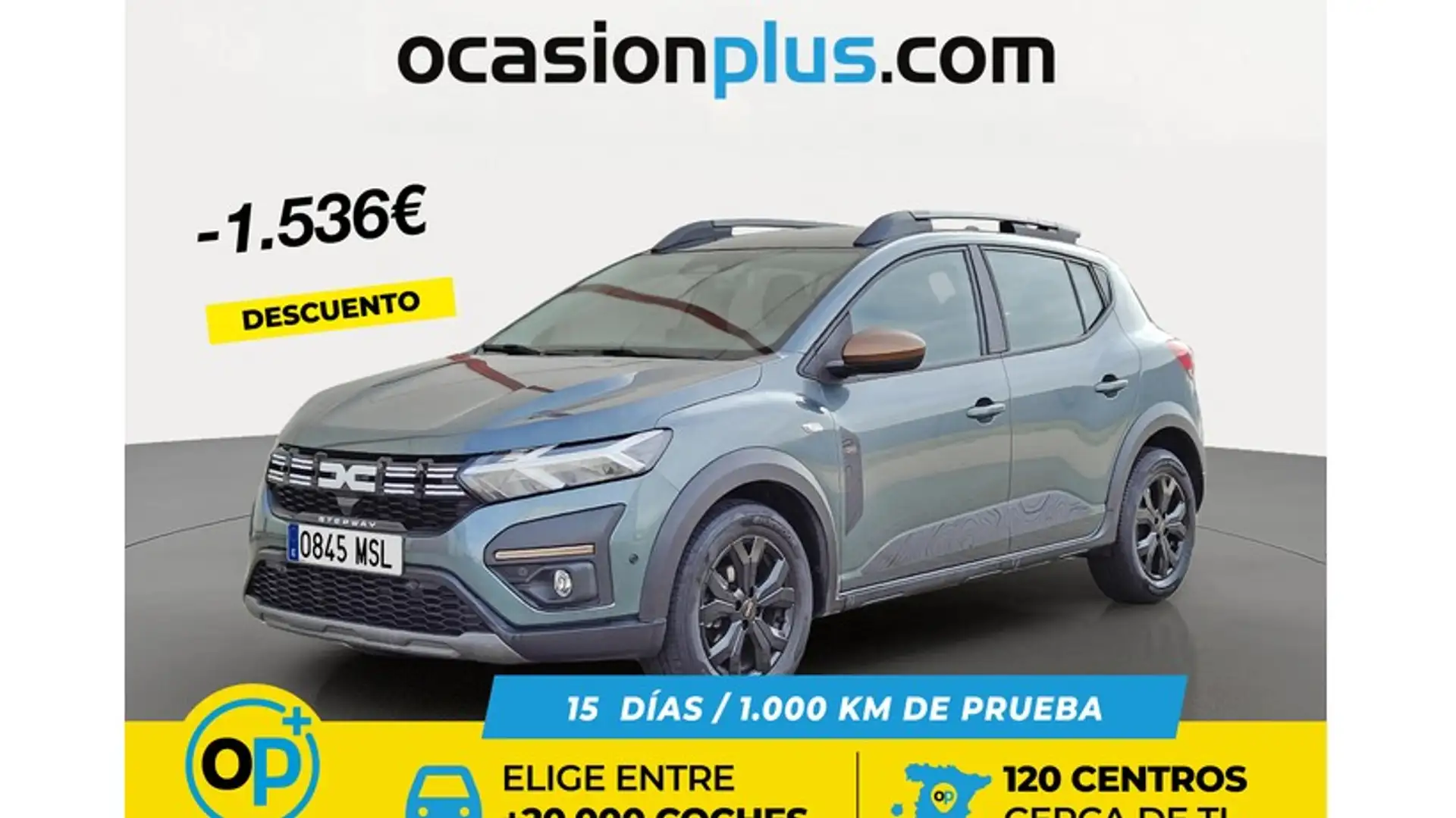 Dacia Sandero Stepway TCe Extreme Go 81kW Grün - 1