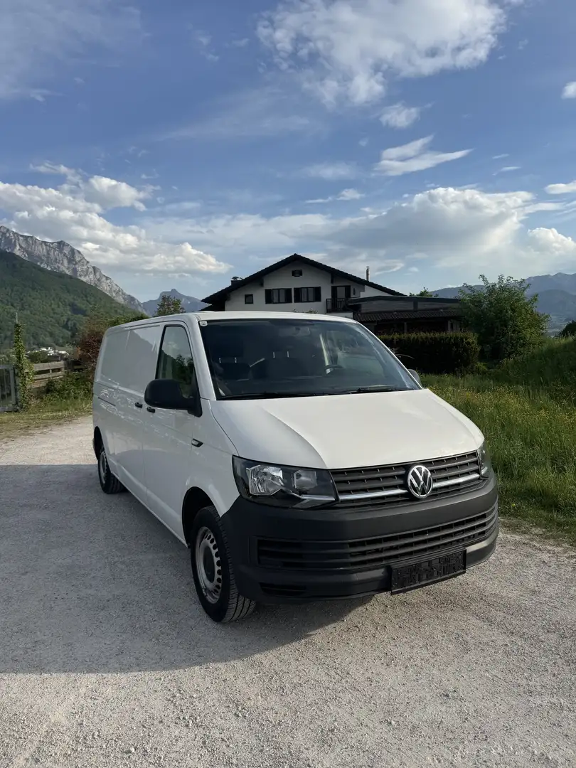 Volkswagen T6 Transporter TDI, LR LangerRadstand, Tempomat, Klima, Campingau Weiß - 1