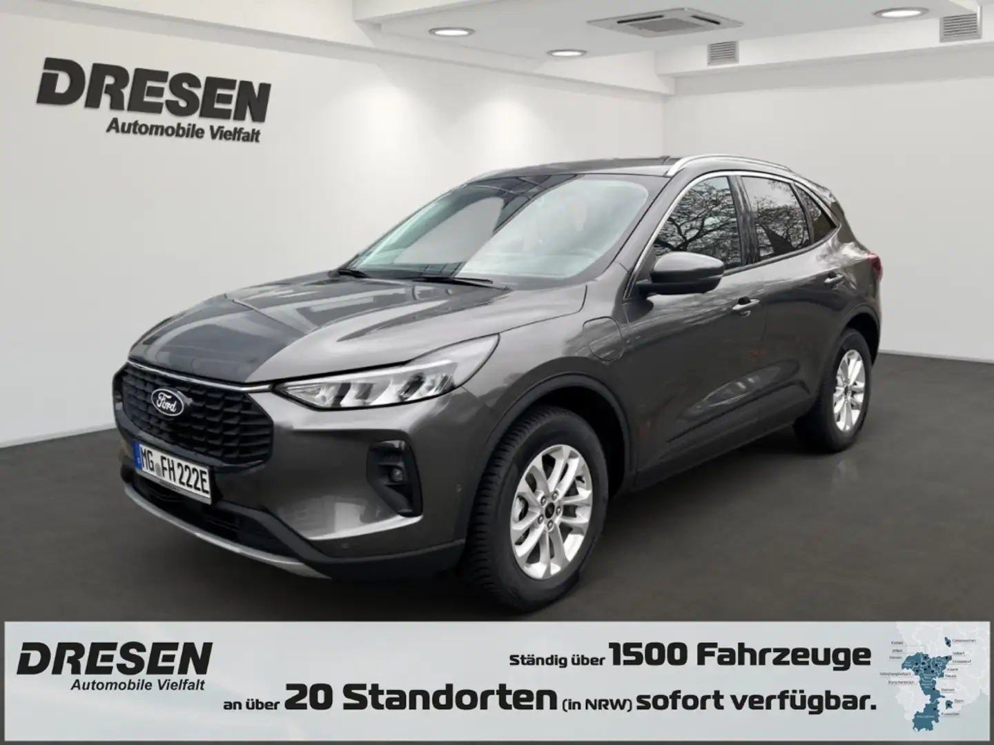 Ford Kuga Titanium 2,5l PHEV AT AHK-klappbar+Navi+GJR+Winter Gris - 1