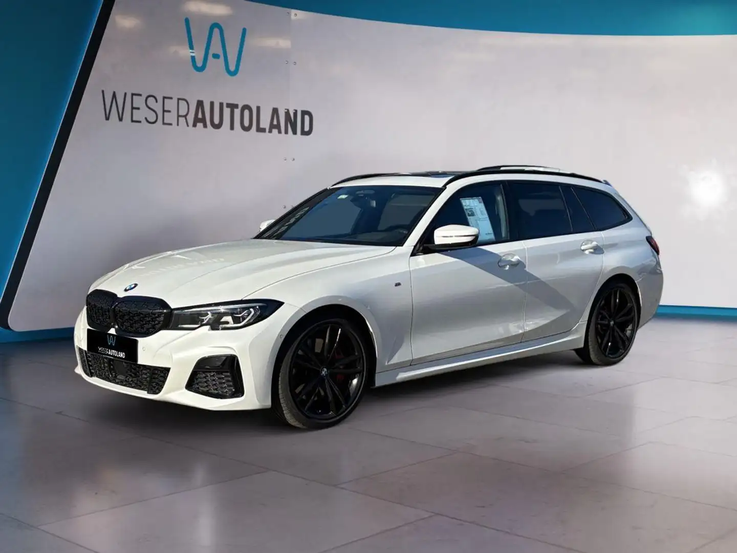 BMW 340 xDrive LEDER 360° LASER H&K PANO HUD ACC Blanc - 1