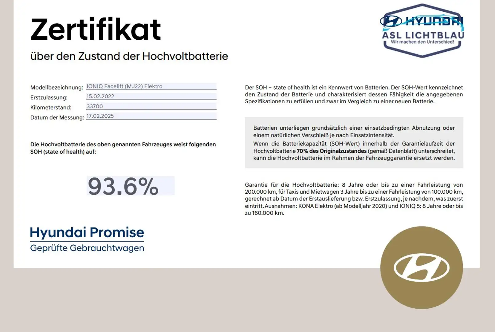 Hyundai IONIQ Facelift Elektro PRIME-Paket 100 kW (136 PS), A... Black - 2
