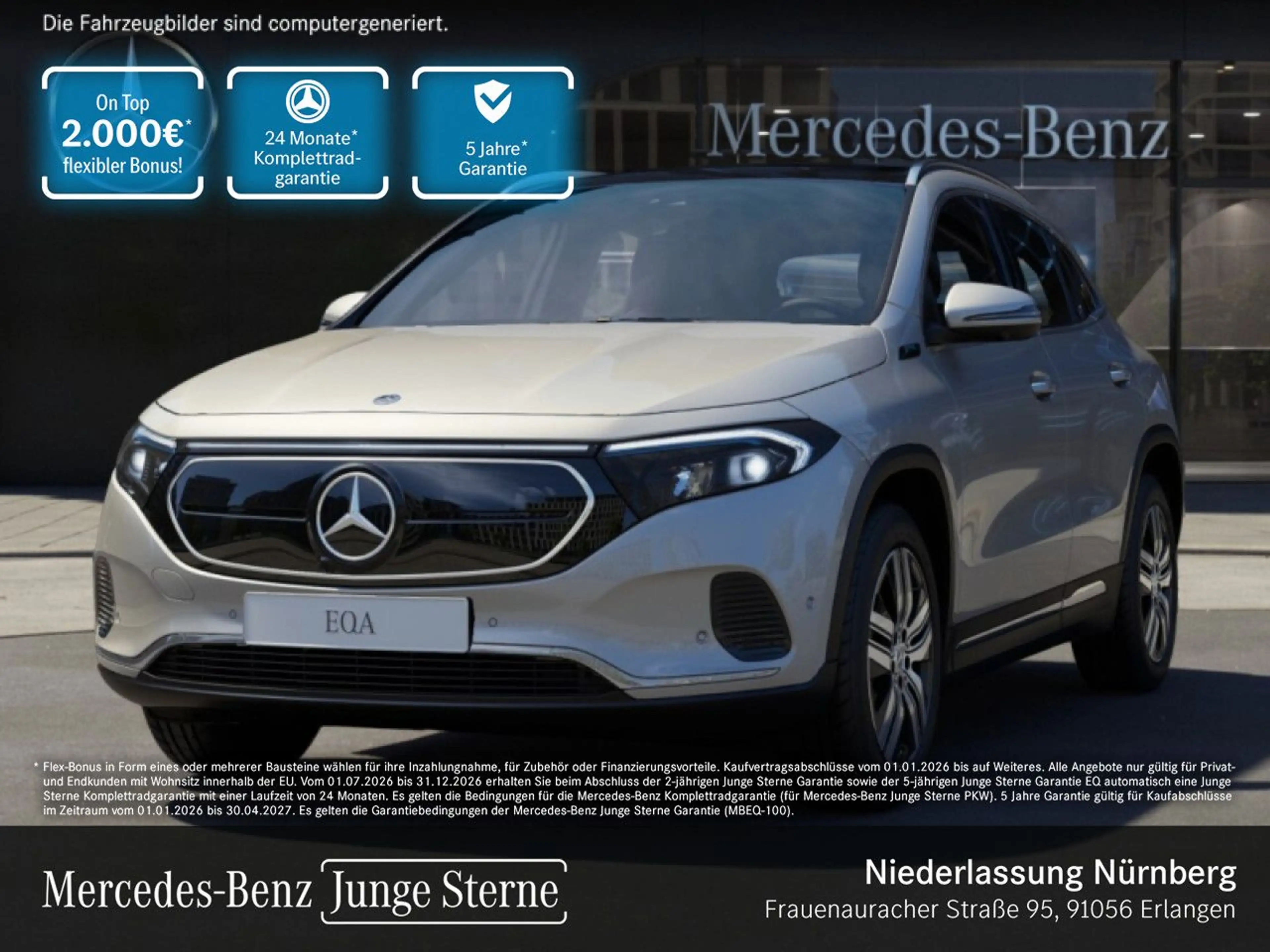 Mercedes-Benz EQA 250 PROG+PLUS-PAKET+PANO+360+KEYLESS+SPUR