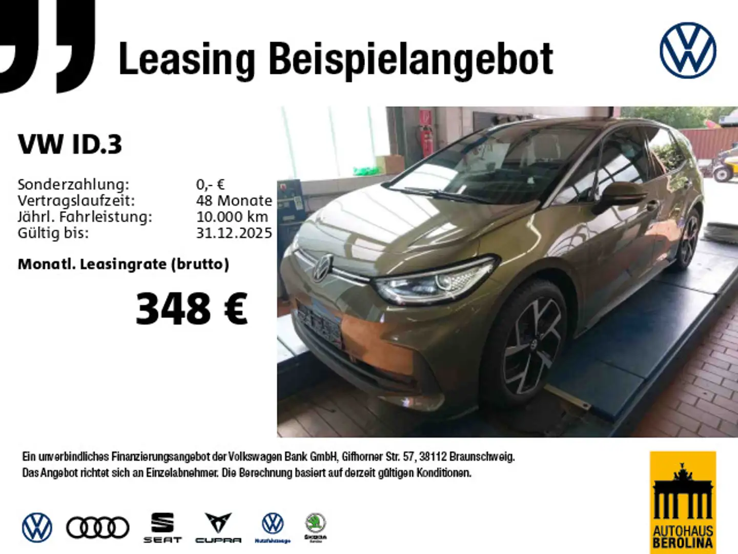 Volkswagen ID.3 Pro S *IQ-MATRIX*ACC*360°*AR-HuD*NAV* Grün - 1