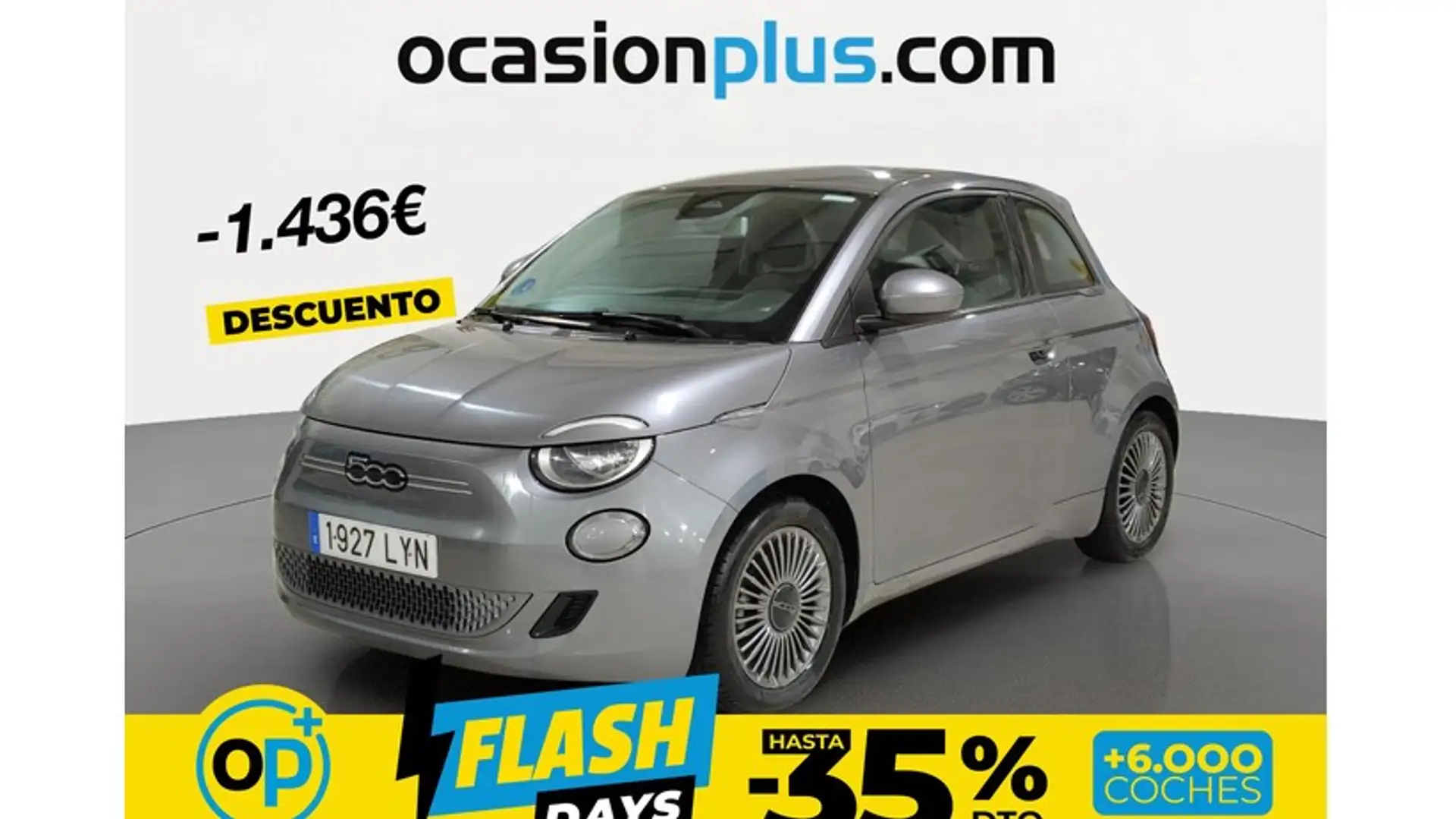 Fiat 500e Icon 87KW Gris - 1