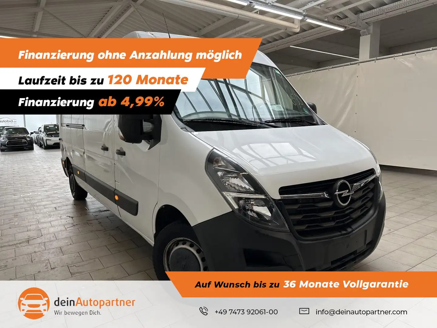 Opel Movano Kasten 2,3 CDTI L3H2 3,5t NAVI/ RFK Blanc - 1