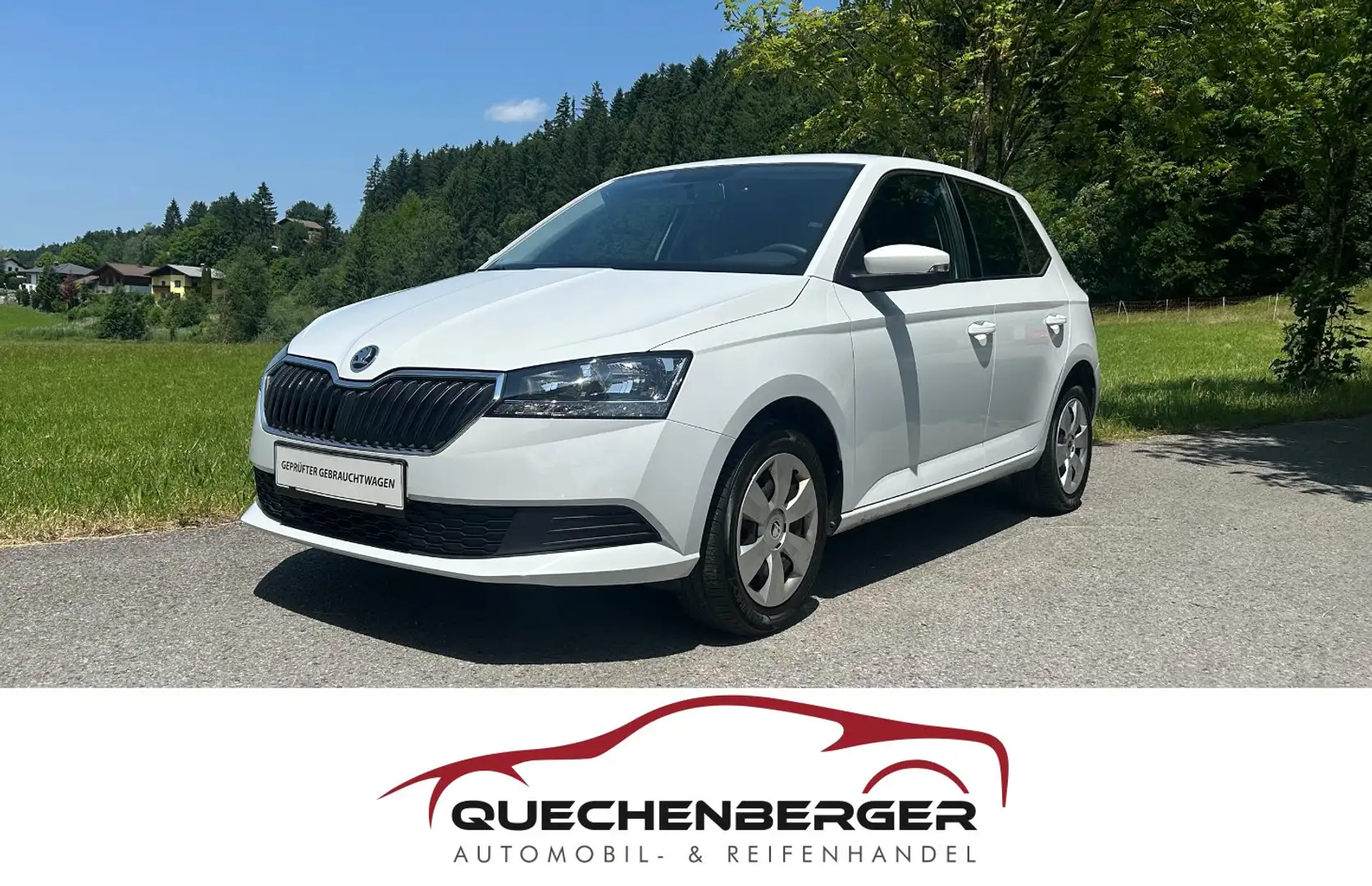 Skoda Fabia 8-fach Bereift, NEUEM Service, PDC & TOP ZUSTAND ! Weiß - 1