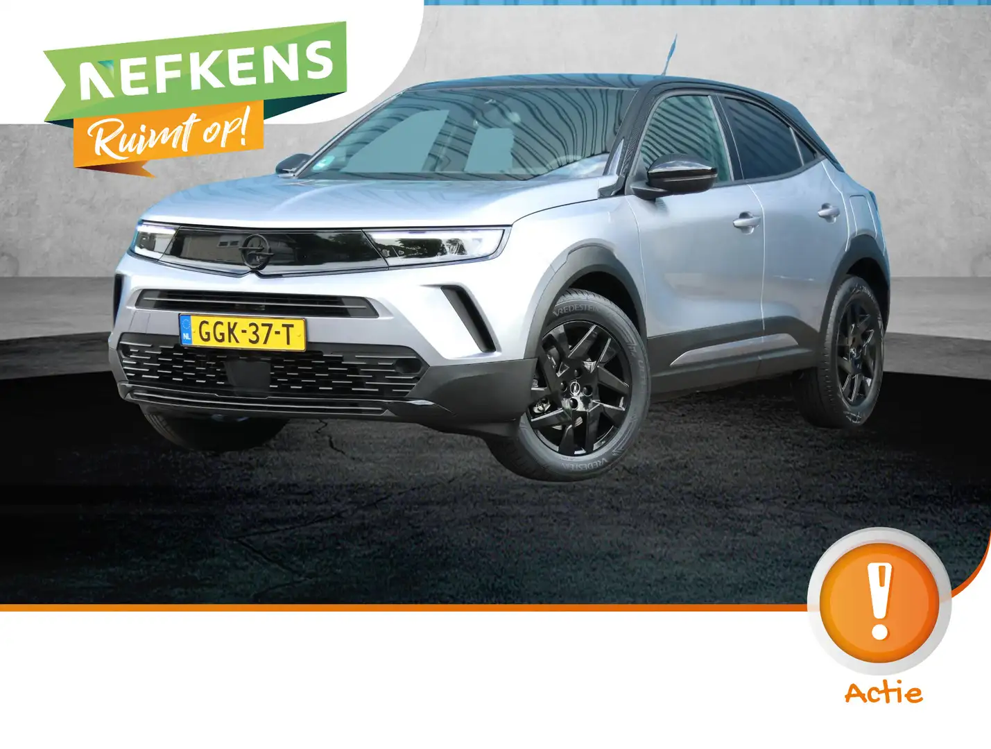 Opel Mokka 1.2 Turbo Hybrid 136PK GS | AppleCarPlay/AndroidAu Grijs - 1