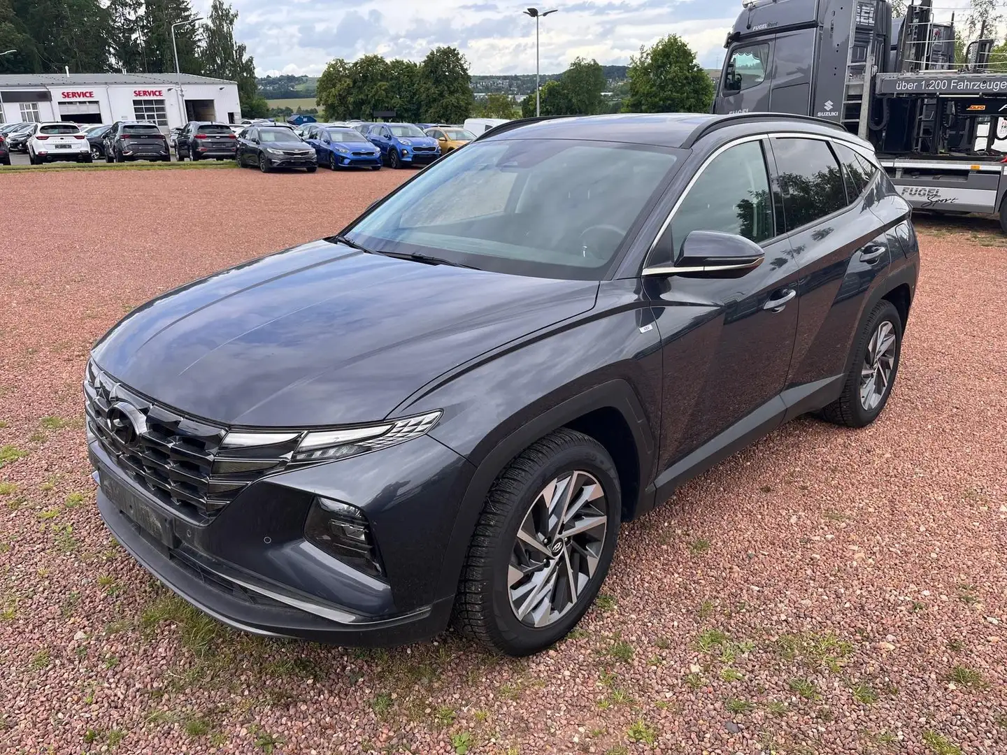 Hyundai TUCSON 1.6 T-GDI DCT LED|Navi|SHZ|ACC Grau - 2