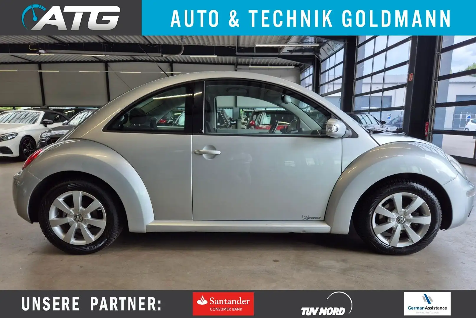 Volkswagen New Beetle NEW BEETLE 2.0 KLIMA RCAMERA ZV TÜV+SERRVICE NEU Silber - 1