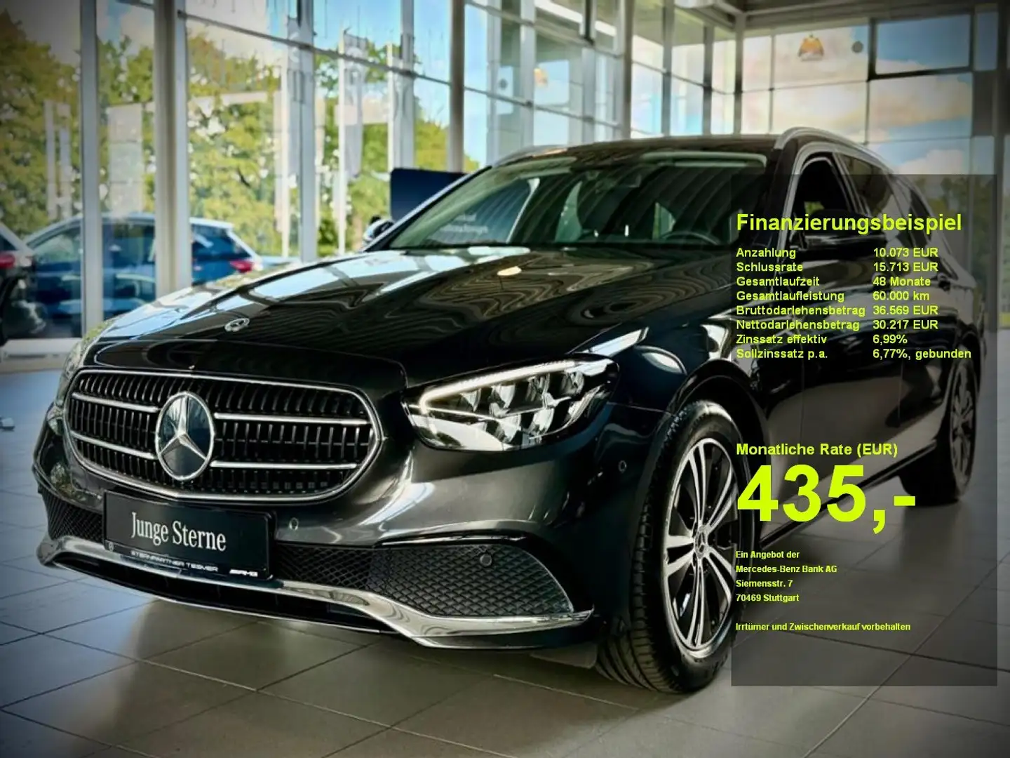 Mercedes-Benz E 220 d T AVANTGARDE+AHK+MBUX+WIDE+SHZ Gris - 1