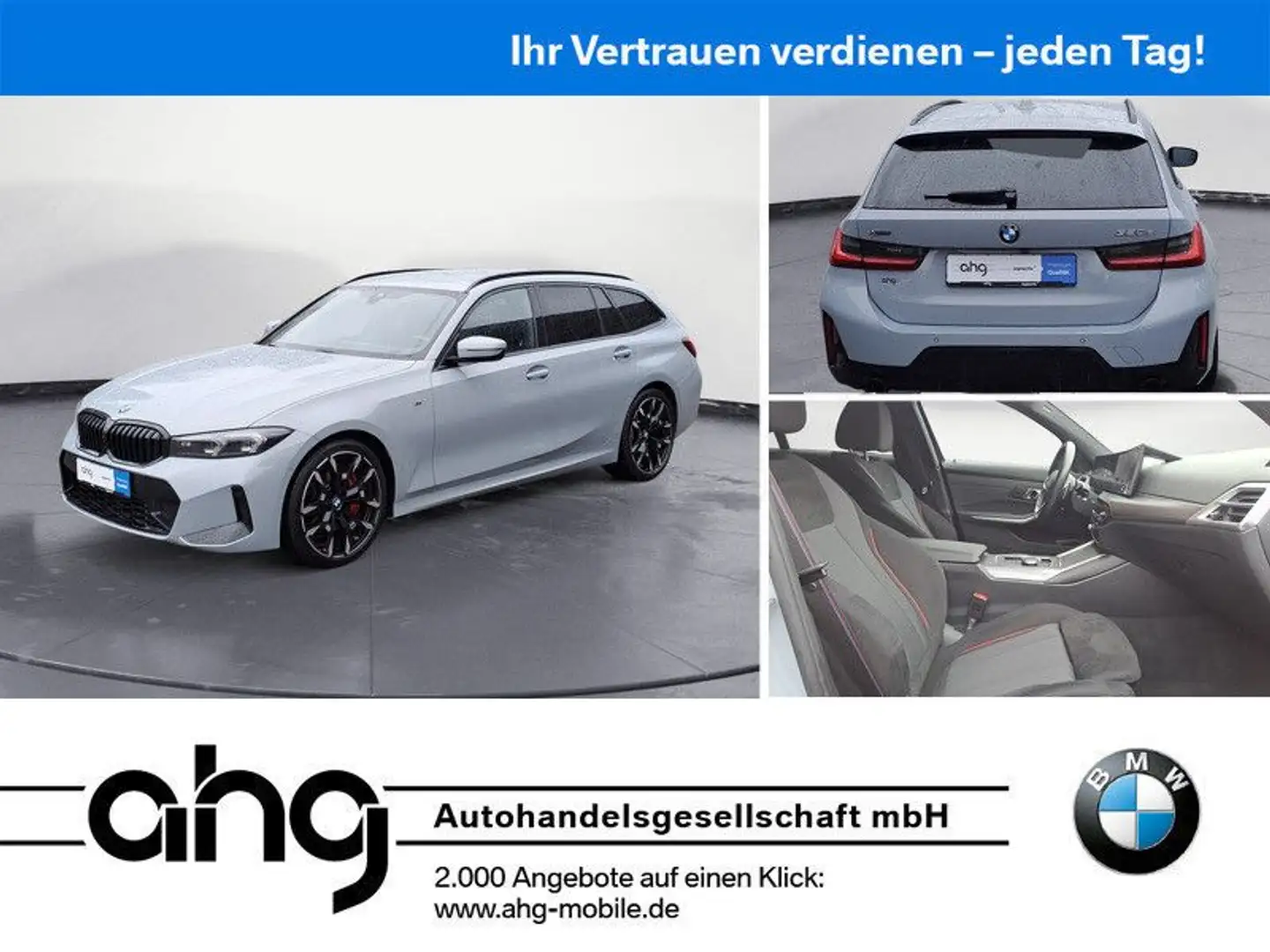 BMW 320 d xDrive Touring Automatic Navi Bluetooth PDC Grijs - 1