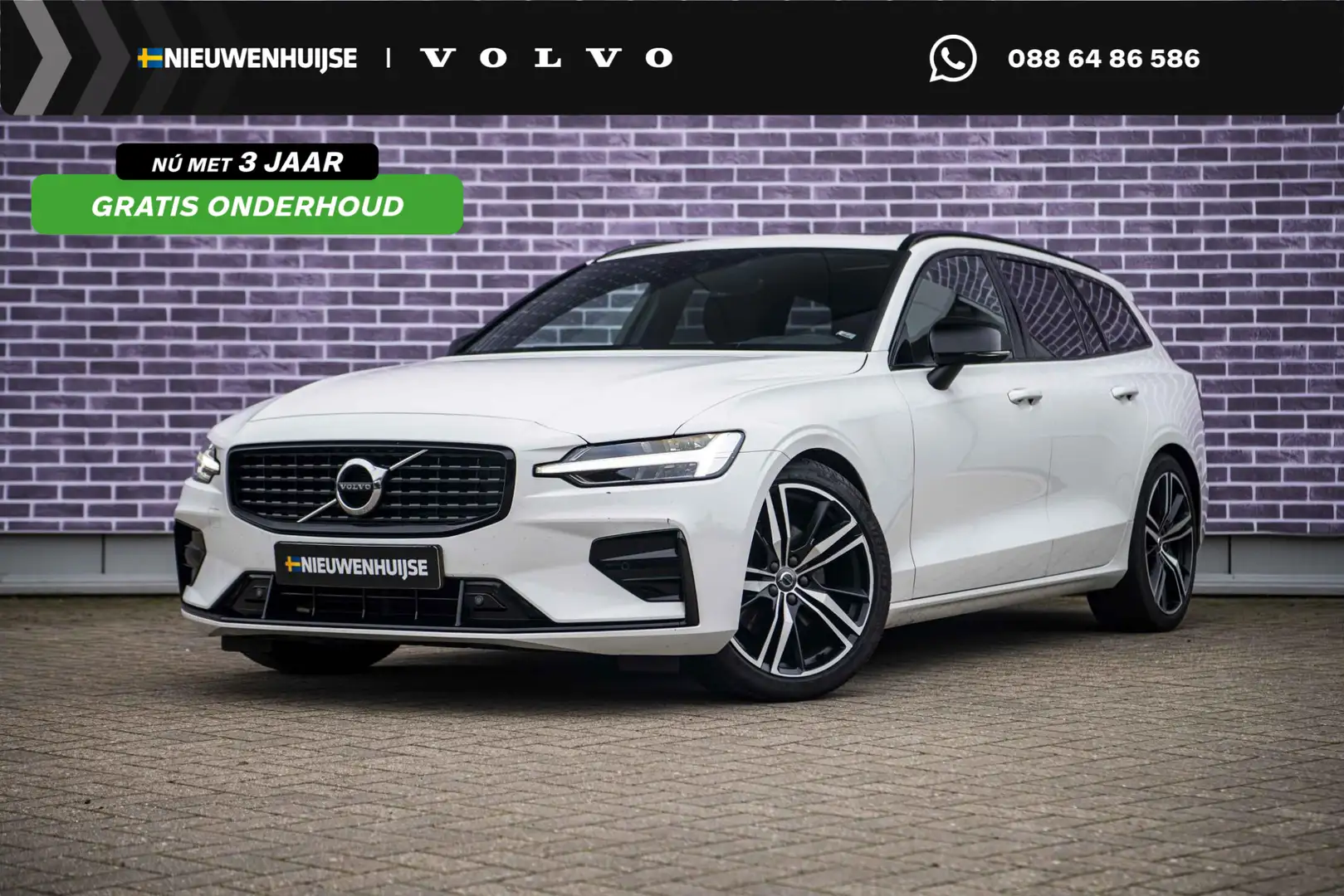 Volvo V60 2.0 B3 R-Design | Panoramadak | Parkeercamera | Pa Blanc - 1
