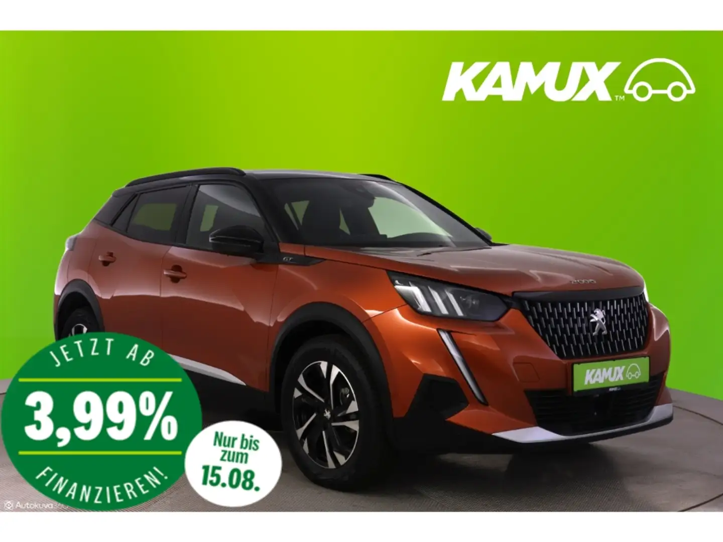 Peugeot 2008 1.2PureTech GT+LED+NAVI+KAMERA+PDC Orange - 1
