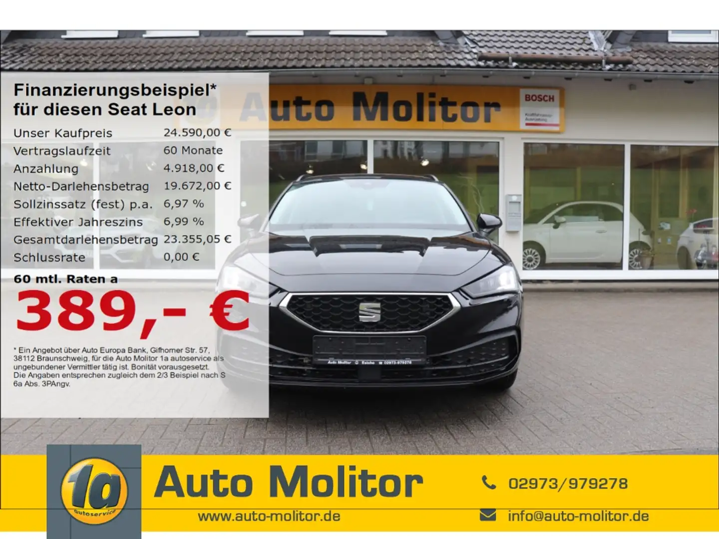 SEAT Leon Sportstourer Style 1.0 eTSI EU6d LED Sperrdiff. El Fekete - 1