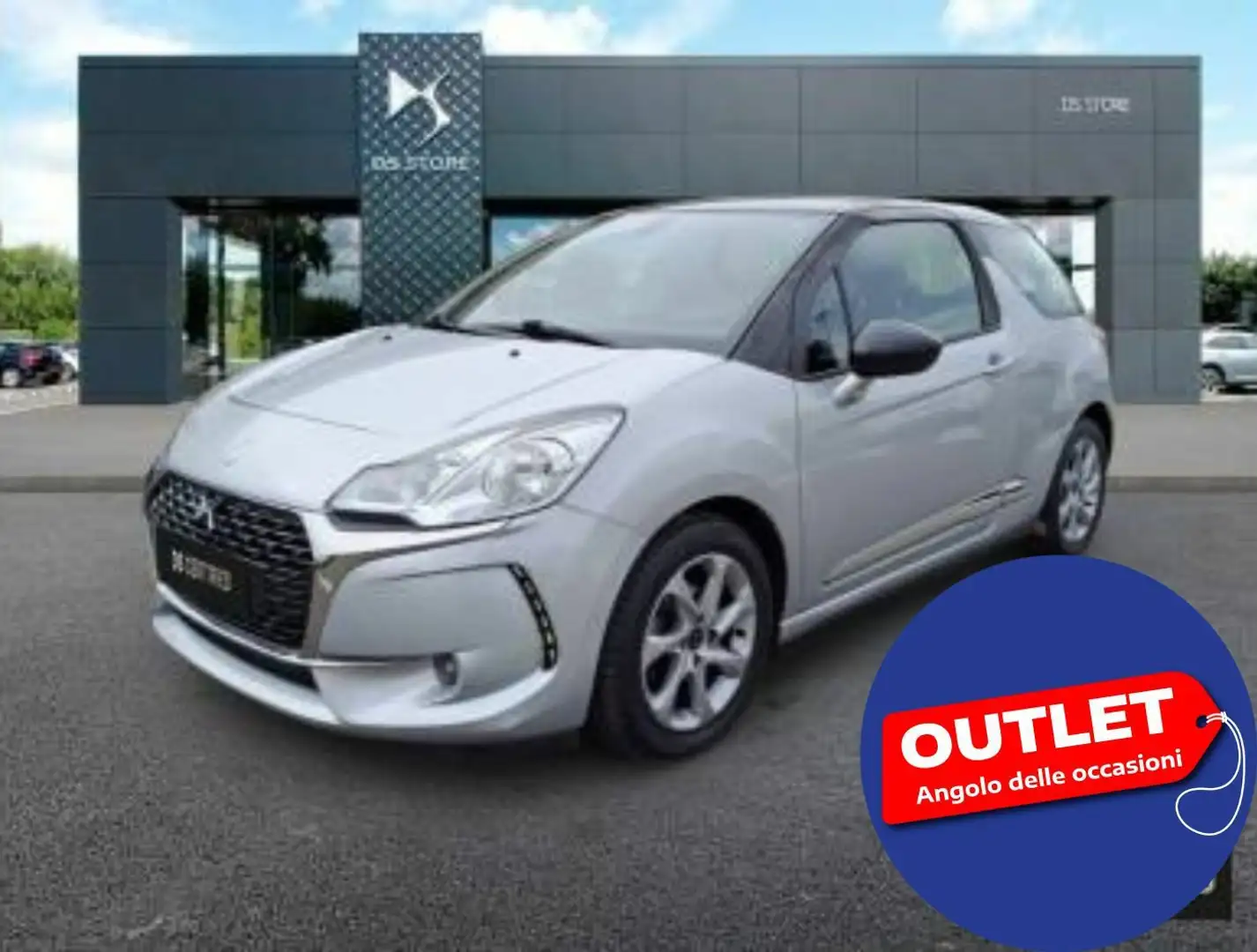 DS Automobiles DS 3 BlueHDi 75 Man. SO CHIC Gris - 1