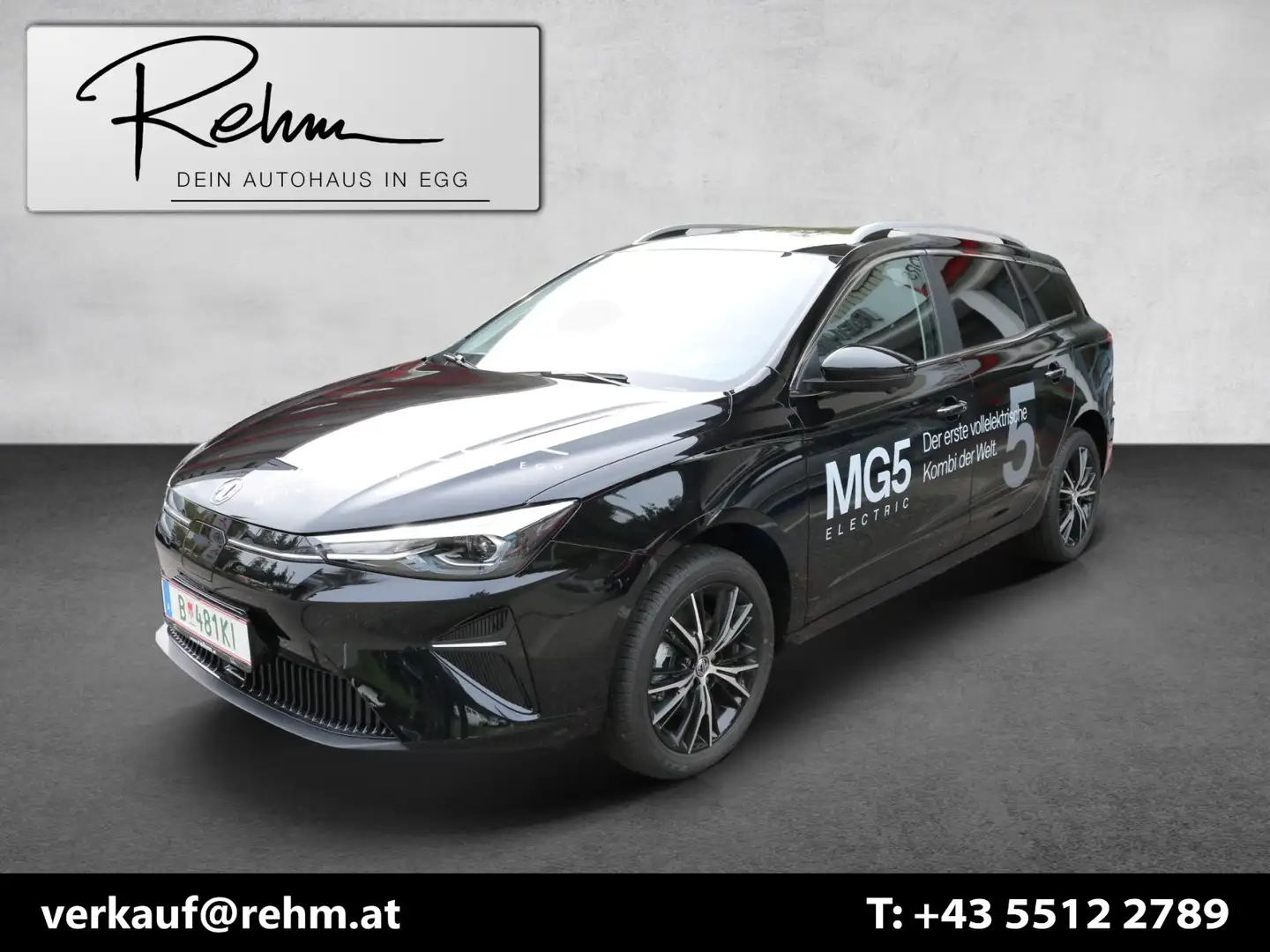 MG MG5 EV Luxury 61,1 kWh WLTP 400km 1,99% Zins Schwarz - 1