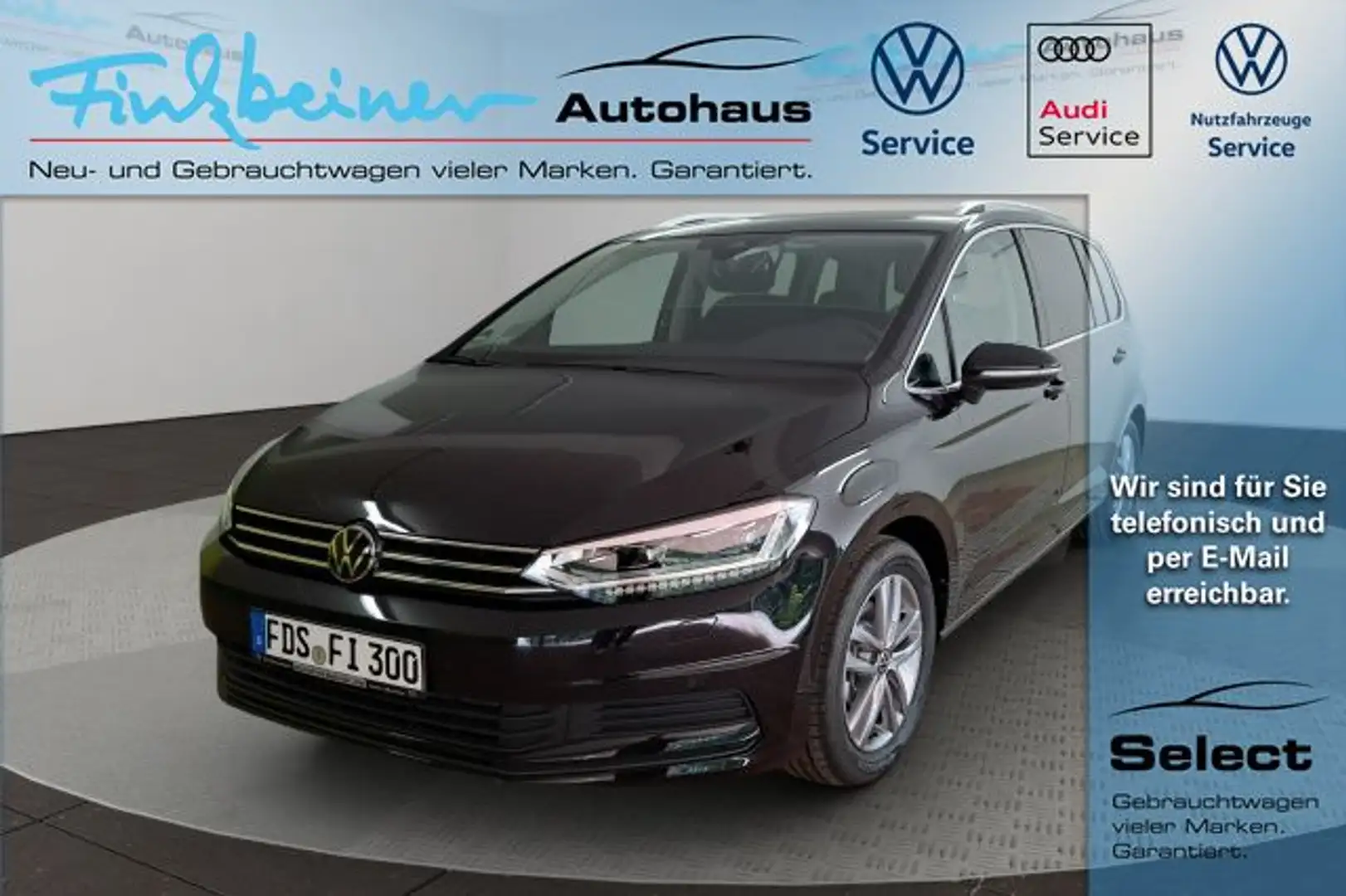 Volkswagen Touran Comfortline 1.5l TSI DSG Bluetooth Navi LED Schwarz - 1