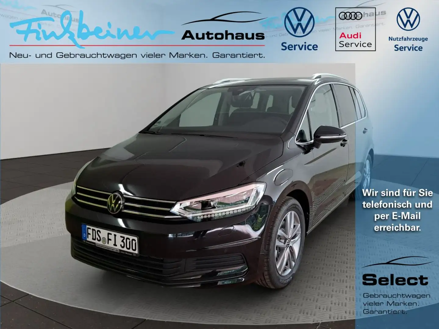 Volkswagen Touran Comfortline 1.5l TSI DSG Bluetooth Navi LED Schwarz - 1