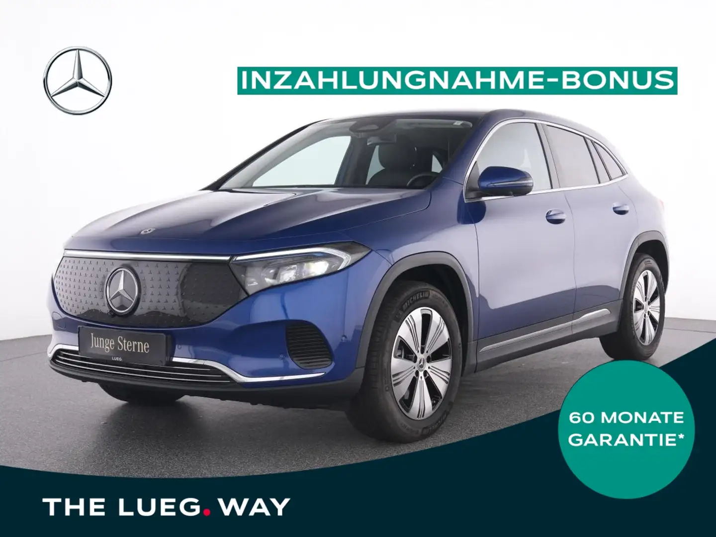 Mercedes-Benz EQA 350 4M Progressive+MBUX+LED-HP+EHeck+Amb+360 Niebieski - 1