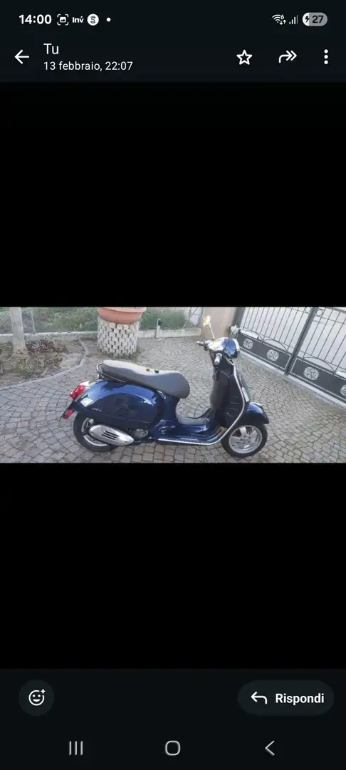 Piaggio GTS 300 Vespa 300 Gts HPE Azul - 2