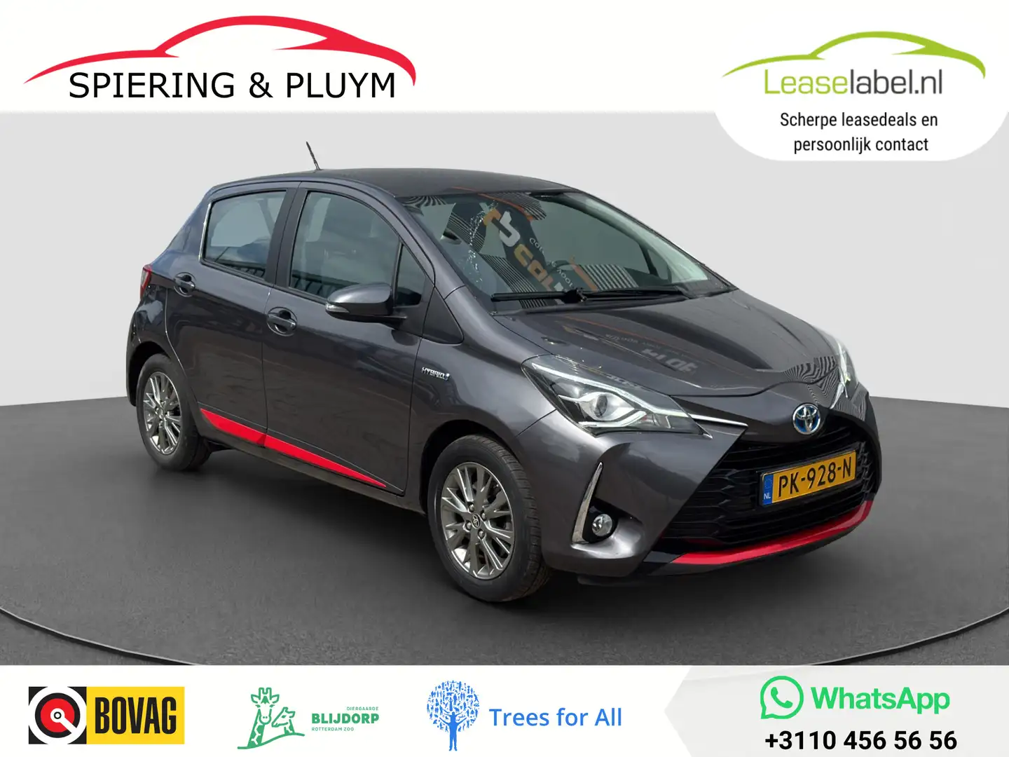 Toyota Yaris 1.5 Hybrid Design Red | Camera | Safety Sense Gris - 1