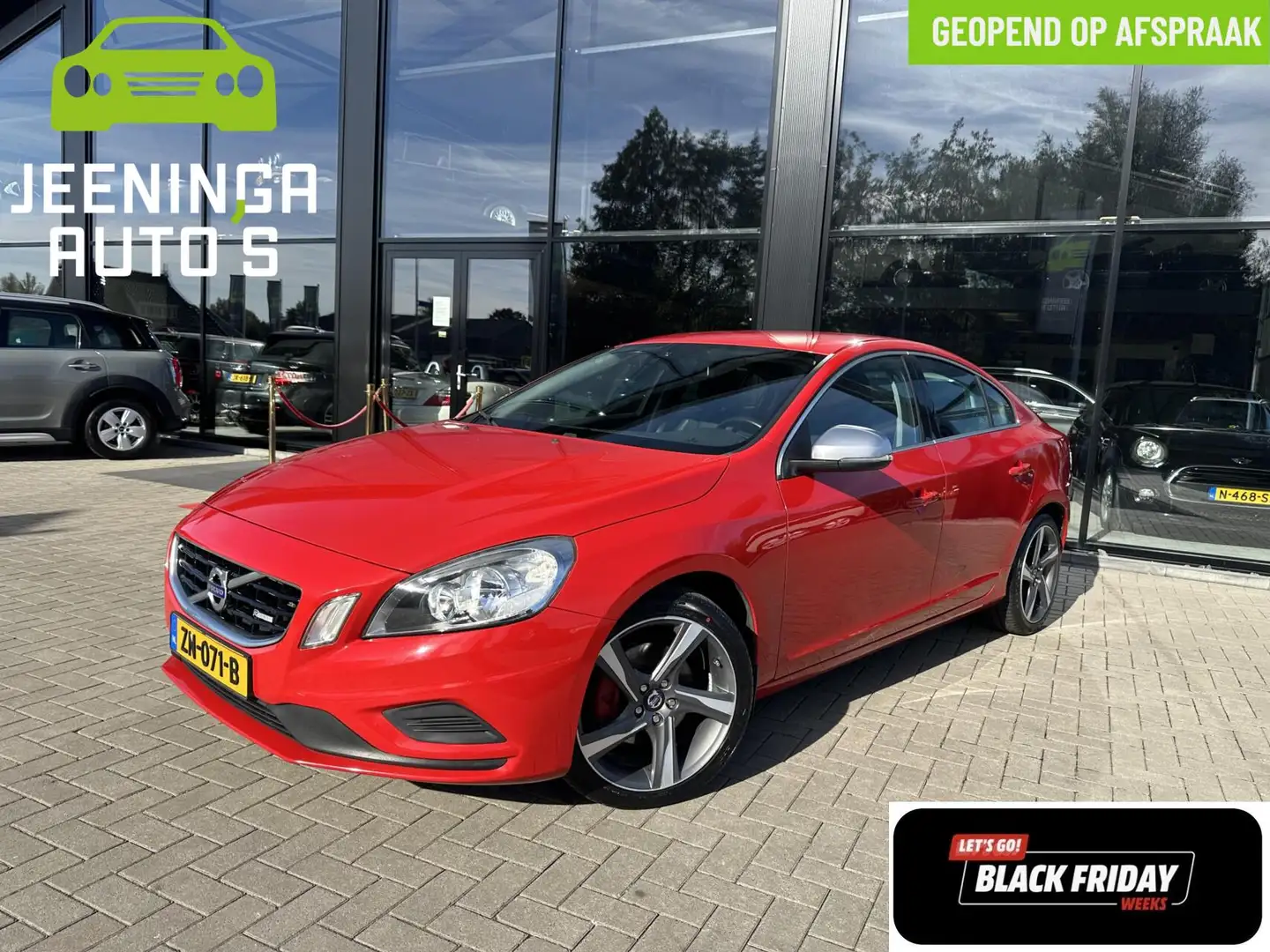 Volvo S60 1.6 T3 R-Design|17"|Trekhaak|Camera|Stoelverwarmin Rood - 1