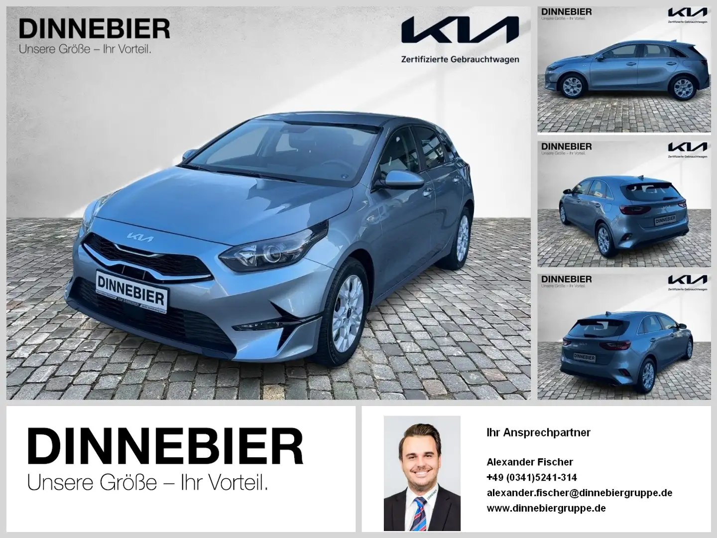 Kia Ceed / cee'd CEED 1.5T Vision Navi+Kamera+SHZ+Klimaautom. Zilver - 1