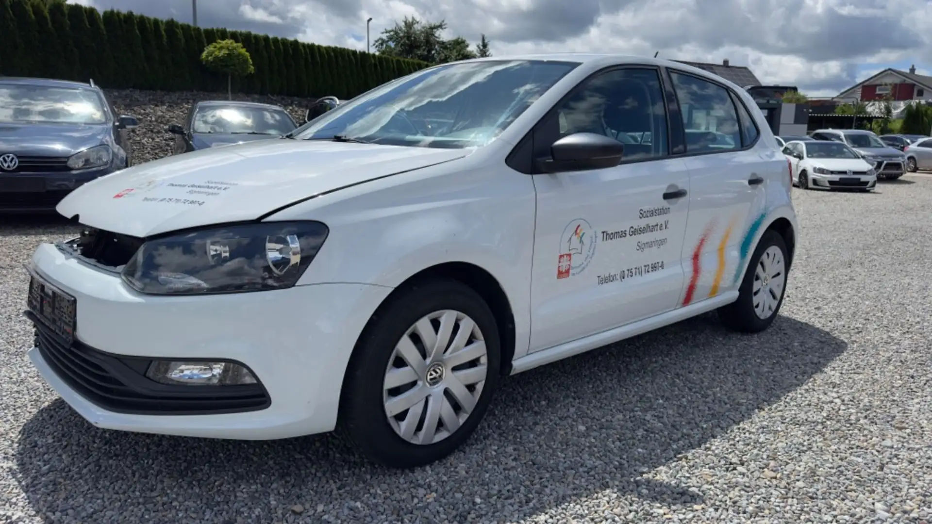 Volkswagen Polo 1.0 4-türig Klima Weiß - 1