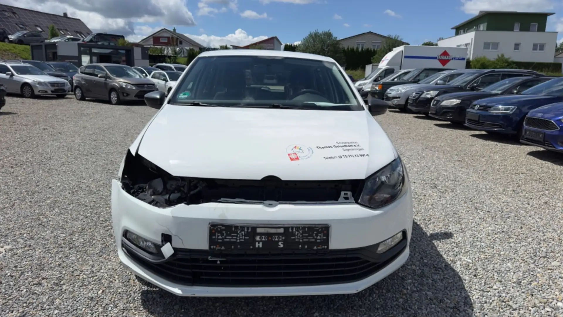 Volkswagen Polo 1.0 4-türig Klima Weiß - 2