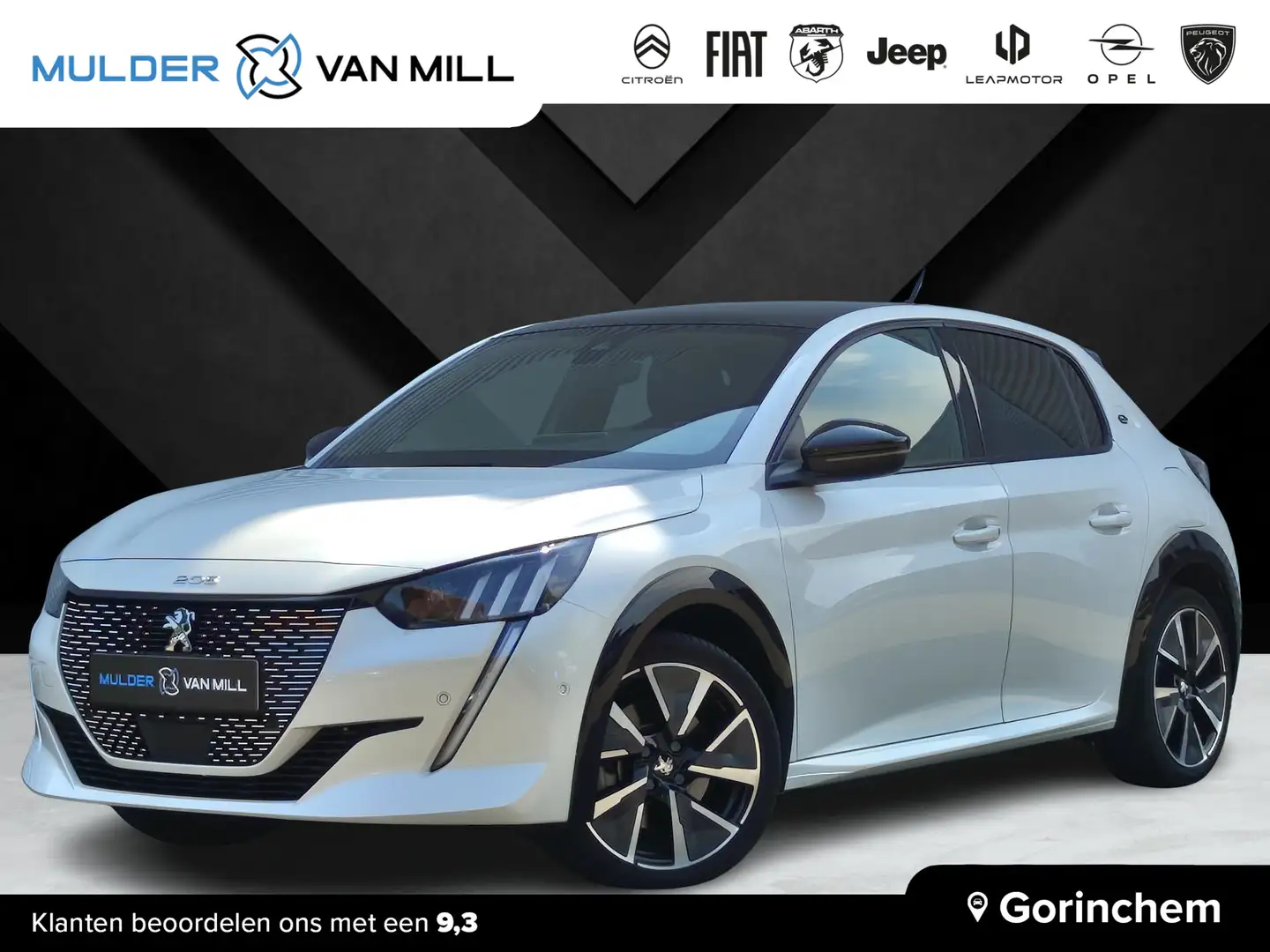 Peugeot e-208 GT EV 3-FASEN 50kWh 136pk | BLACK DIAMOND | PANODA Wit - 1