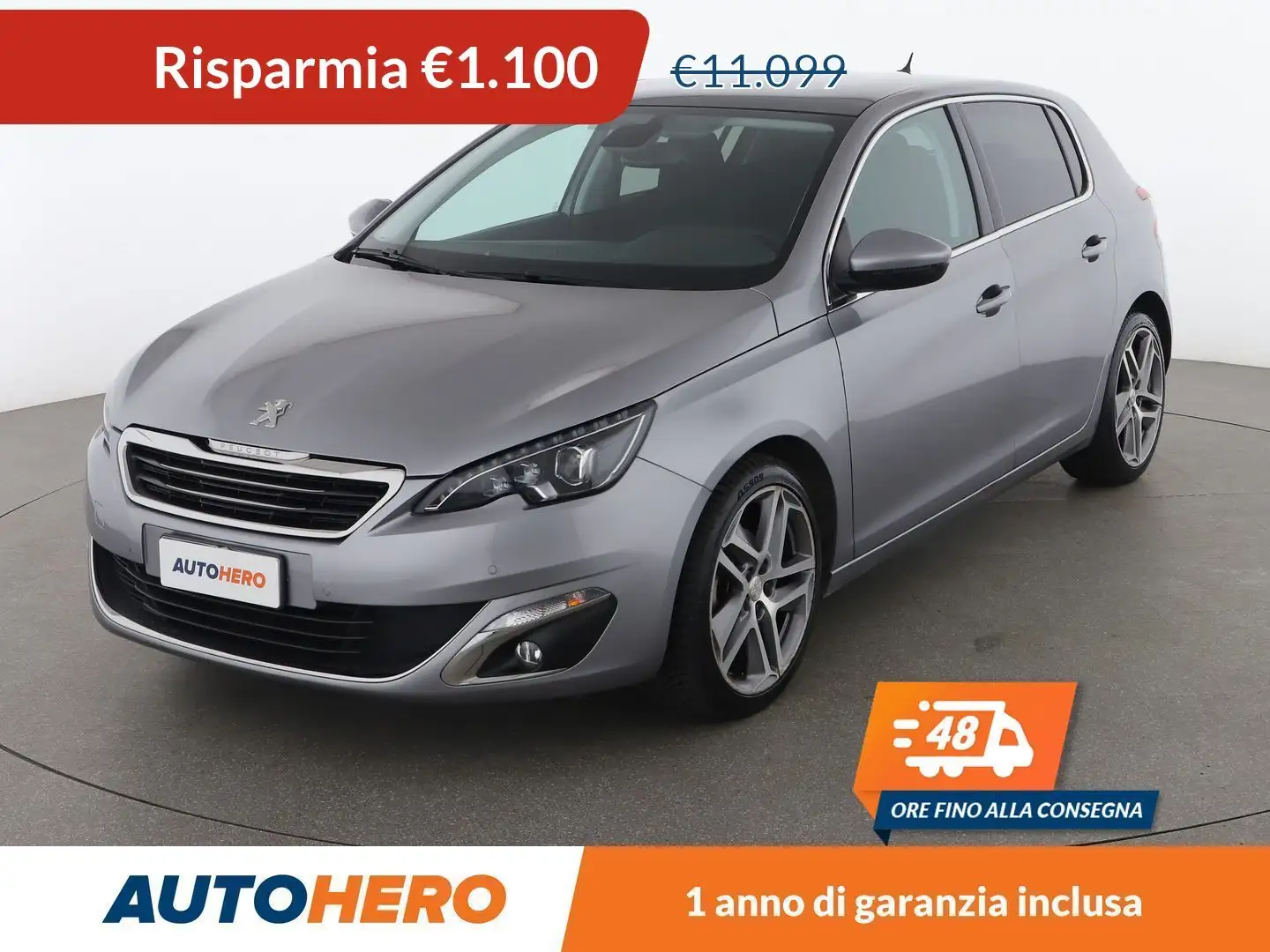 Peugeot 308 1.6 Blue-HDi Allure 120  CV Gri - 1
