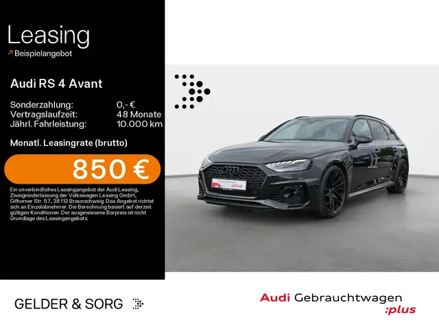 Audi RS4 quattro B&O*Schwarz*Pano*HuD*360°