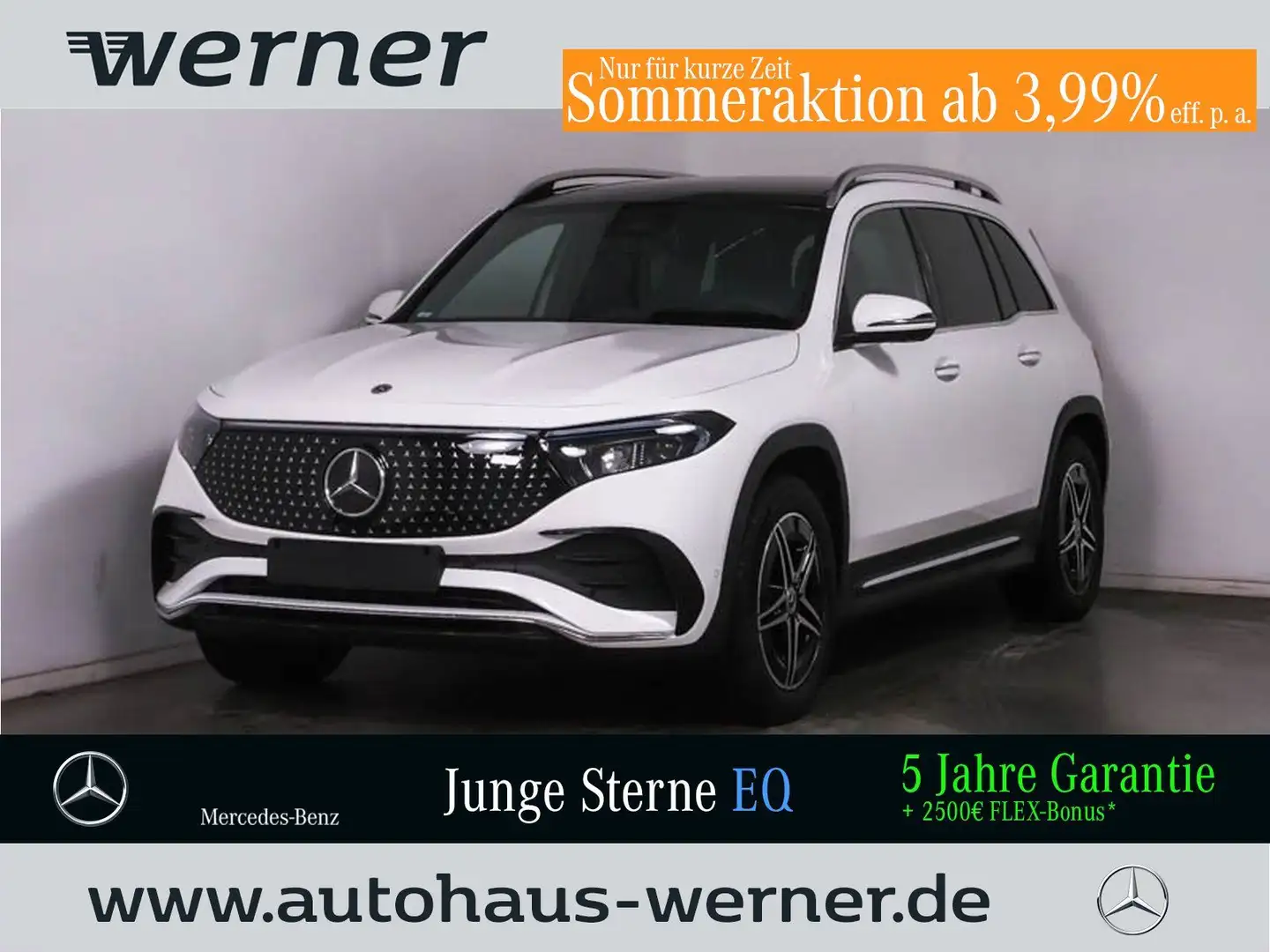 Mercedes-Benz EQB 300 4M AMG-PREM AHK PANO FAP HuD MEMORY Blanc - 1