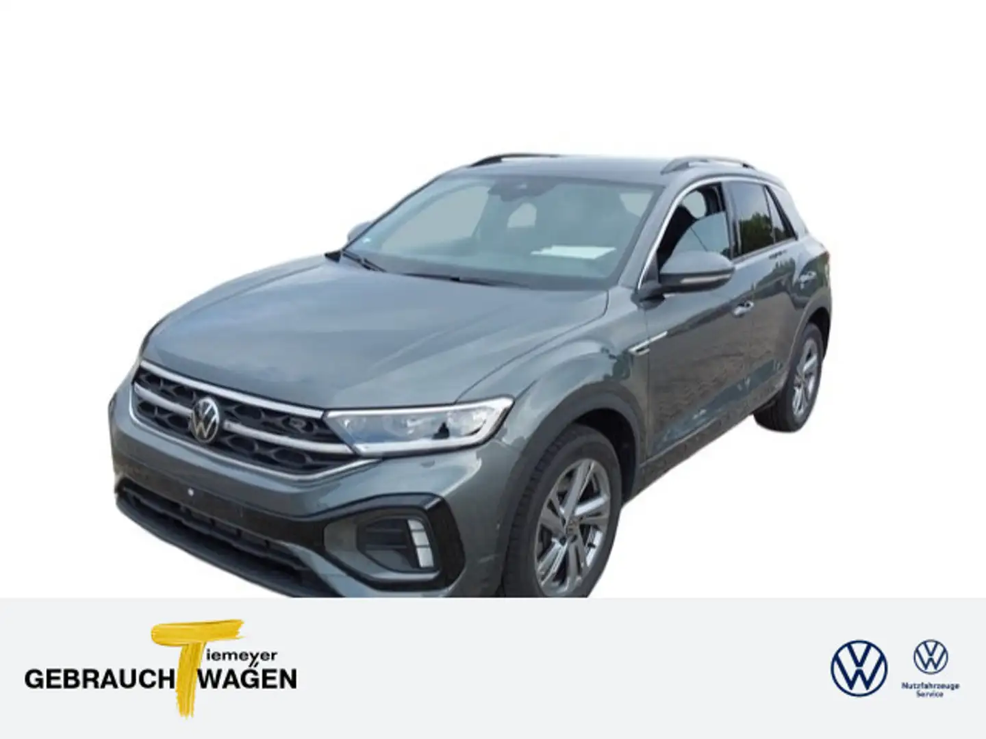 Volkswagen T-Roc 2.0 TDI DSG R-LINE IQ.LIGHT ST.HEIZ AHK KA Grau - 1
