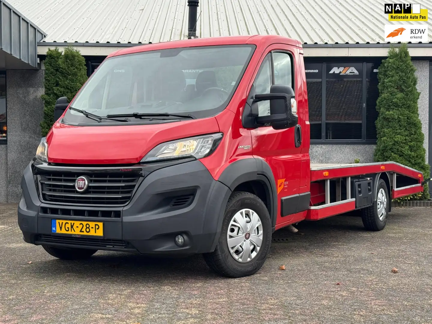 Fiat Ducato 35H 2.3 MultiJet L4H1 - OPRIJWAGEN/AUTOTRANSPORTER Rood - 1
