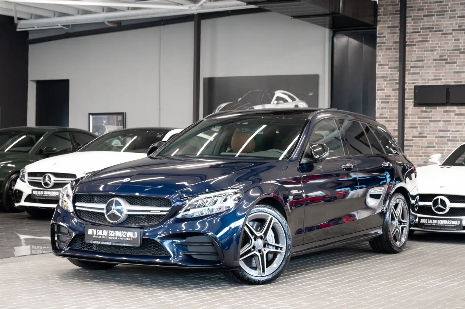 Mercedes-Benz C 43 AMG C43T AMG 4Matic|PANO|NIGHT-PAKET|BURMESTER|NAVI Bleu - 1