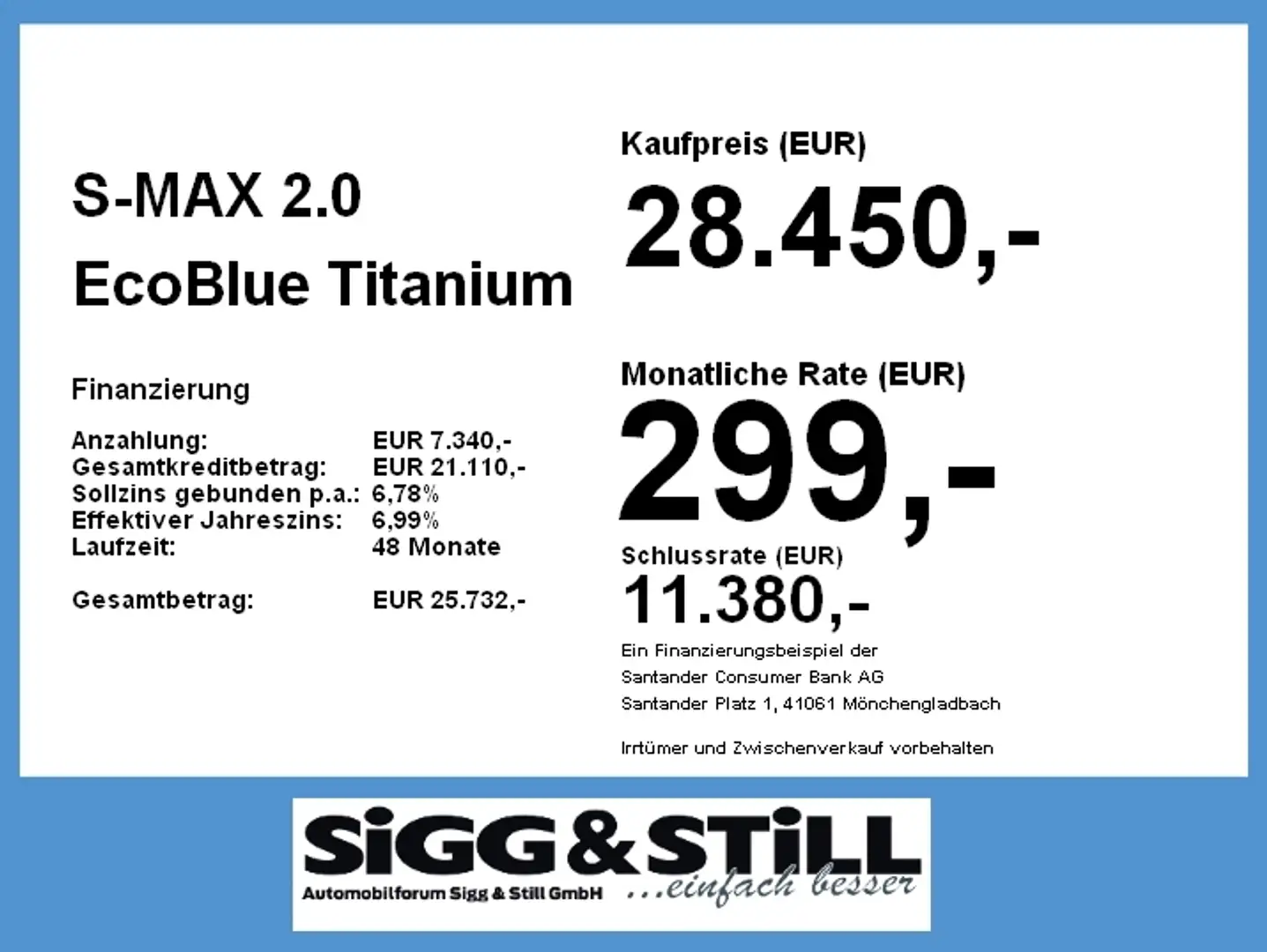 Ford S-Max 2.0 EcoBlue Titanium AHK*LED*ACC*NAV*SHZ*STANDH Grau - 2