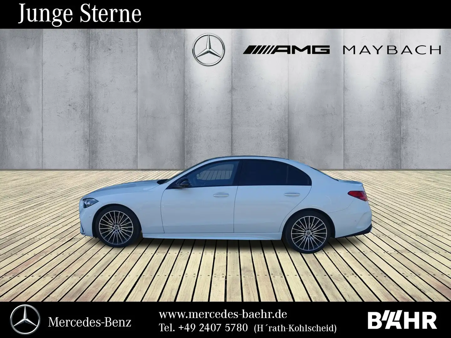 Mercedes-Benz C 300 C 300 d 4M AMG+Night/MBUX/LED/AHK/360°/Pano/19" Weiß - 2