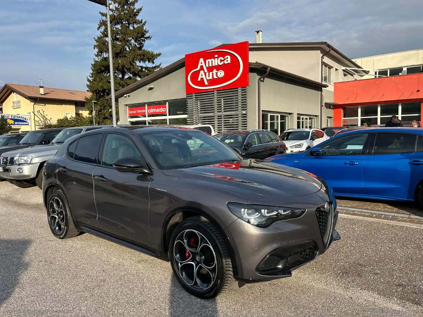 Alfa Romeo Stelvio 2.0 Turbo 280 CV AT8 Q4 Veloce Grigio - 2