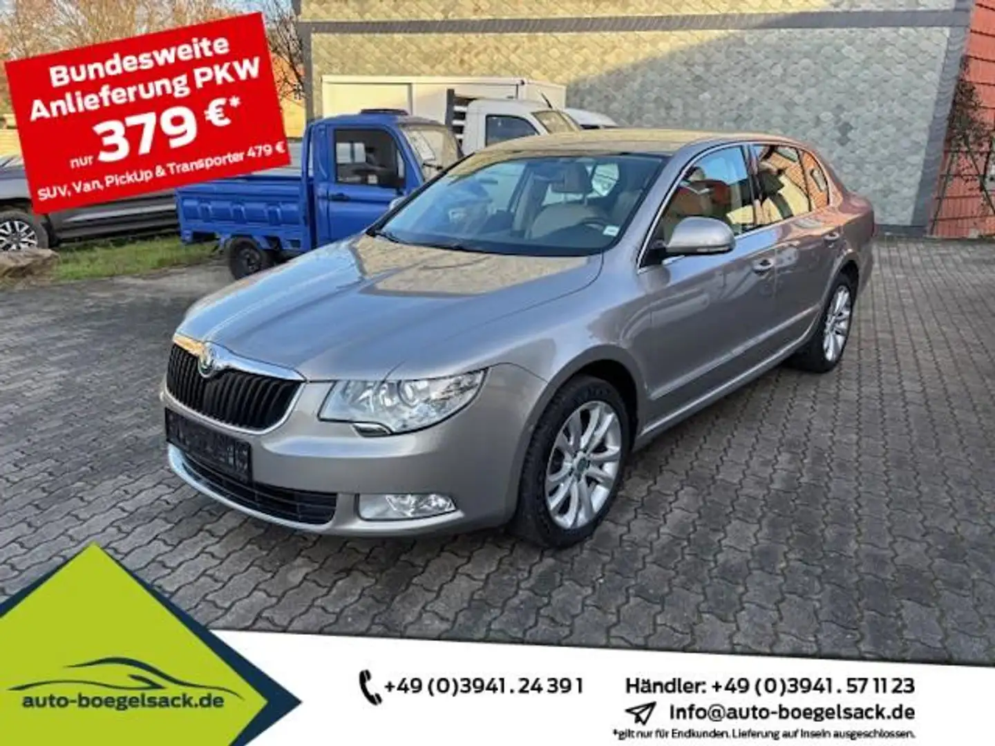 Skoda Superb 1.8 TSI DSG Elegance+PLA+ALCANTARA+1.HAND Beige - 1