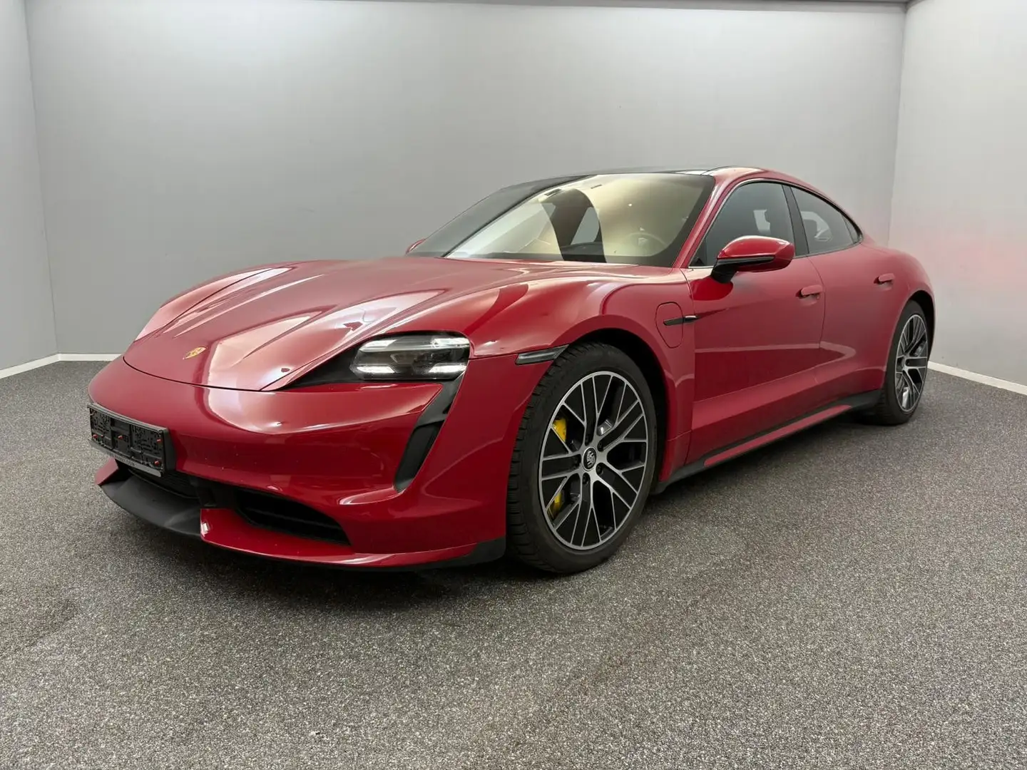 Porsche Taycan Turbo*BURME*PCCB*PDLS+*PANO*SITZKLI* Red - 1