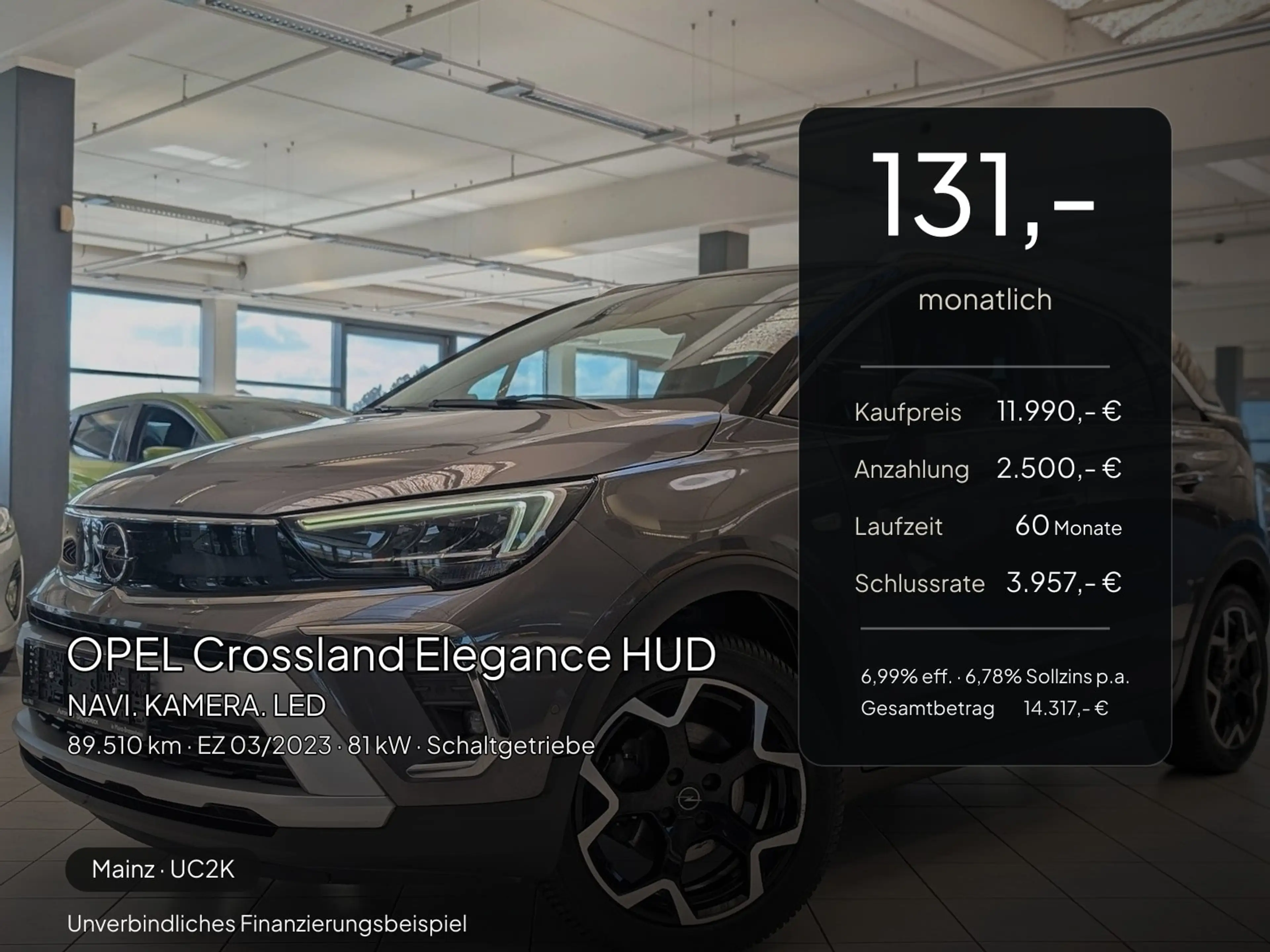 Opel Crossland X Crossland Elegance HUD. NAVI. KAMERA. LED — photo 2