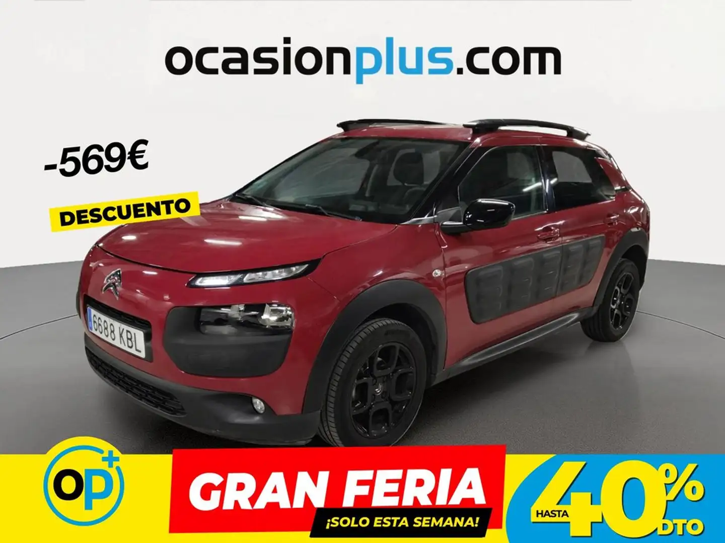 Citroen C4 Cactus 1.2 PureTech S&S Feel 110 Rojo - 1