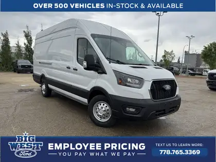 White 2026 Ford Transit Cargo Van All-Wheel Drive Automatic