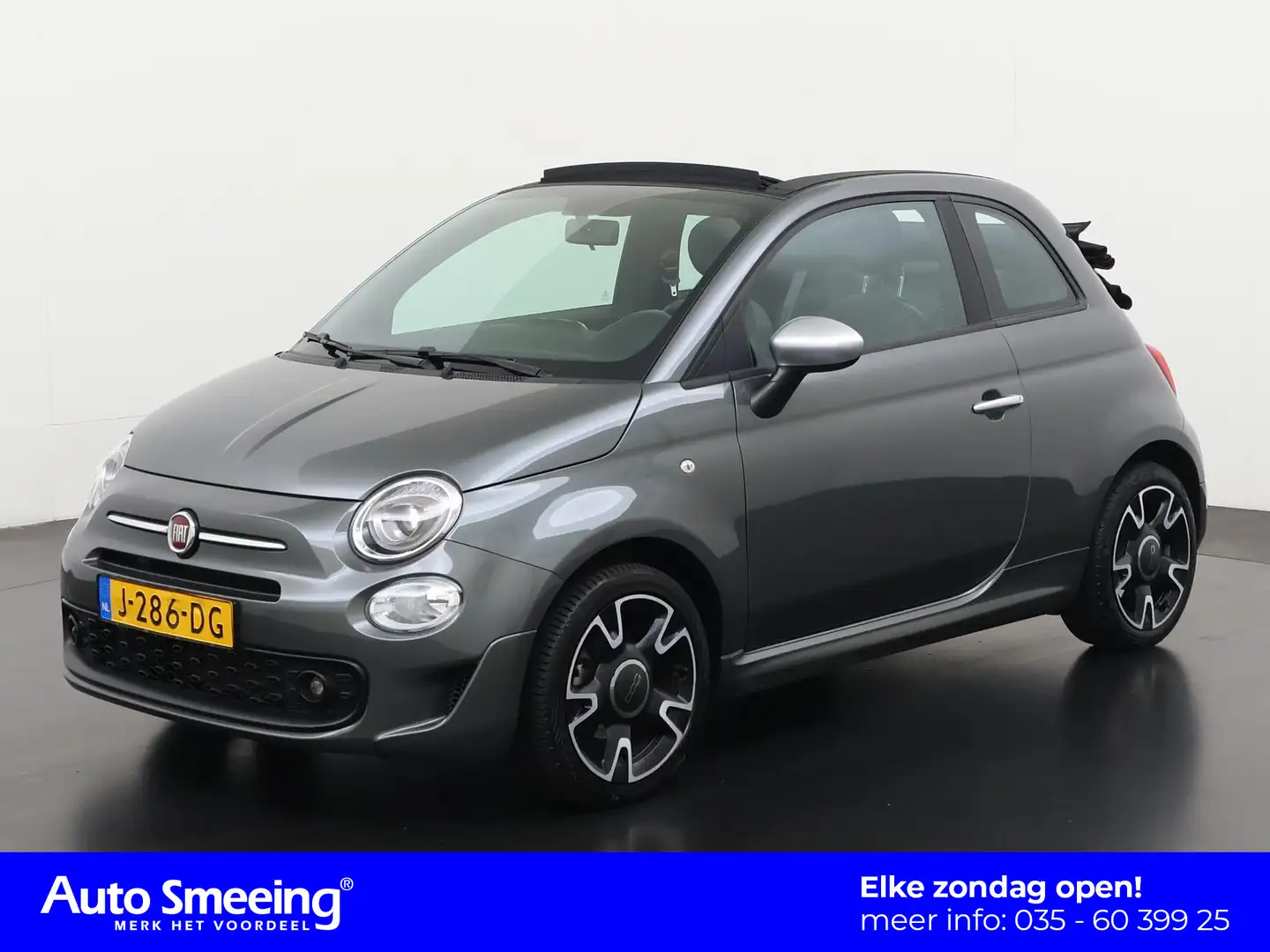 Fiat 500C 1.0 Hybrid Rockstar | Apple/Android Carplay | Digi Gris - 1