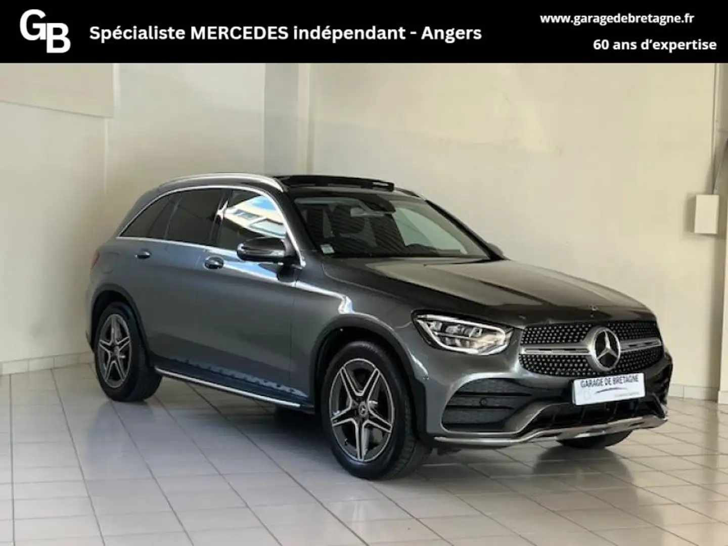Mercedes-Benz GLC 220 220 d 194ch AMG Line 4Matic 9G-Tronic Gris - 1