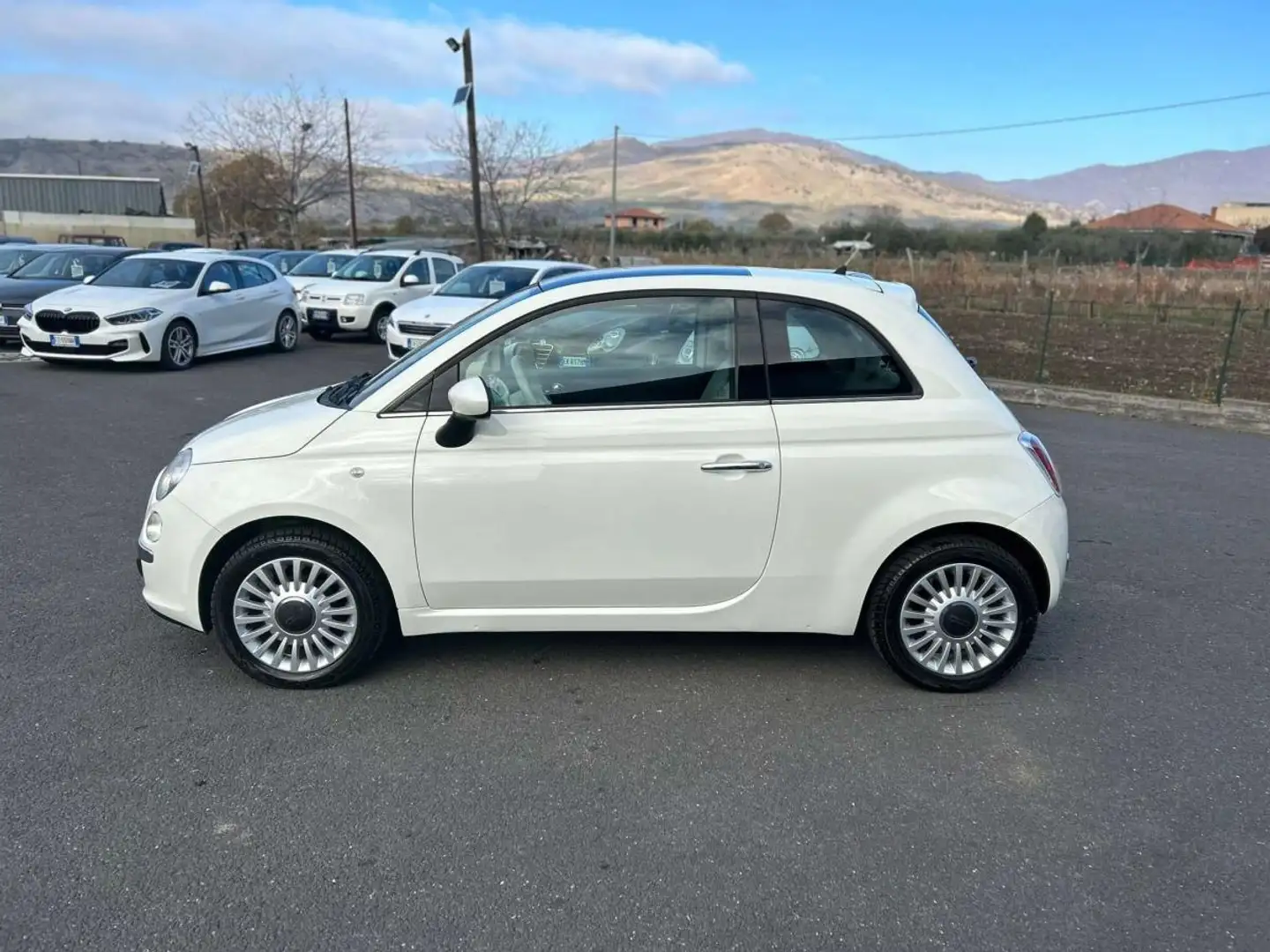 Fiat 500 1.2 Lounge 69cv tetto panorama Bianco - 2